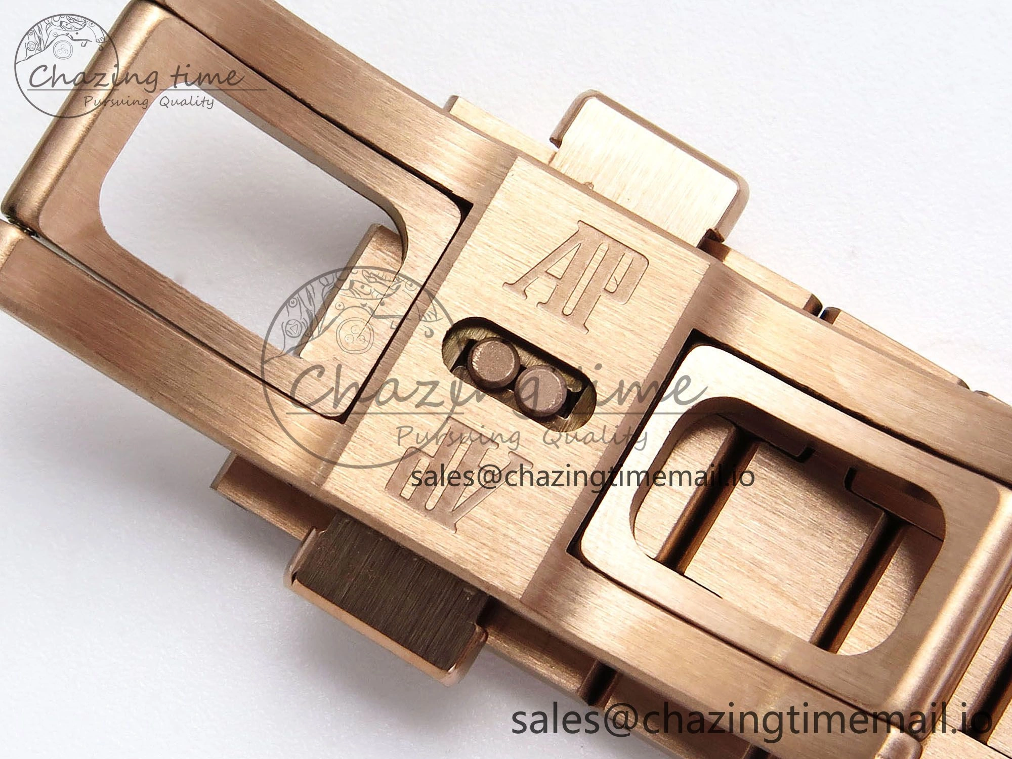Affordable Royal Oak Chrono 26240 APSF 1:1 Best Edition Brown RG Dial on RG Bracelet SA4401 Super Clone 4233