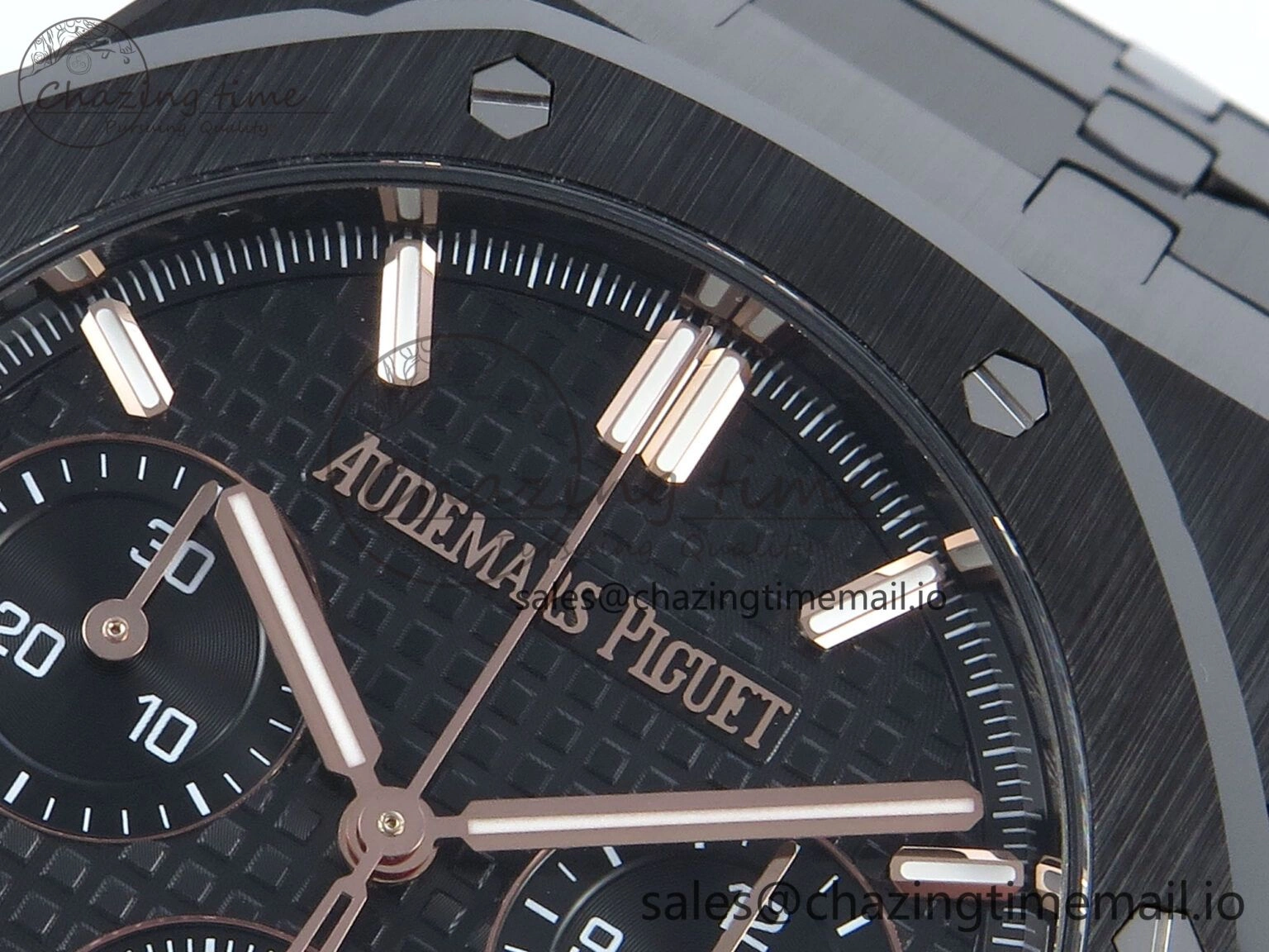 Vibrant Royal Oak Chrono 26240 Black Ceramic APSF 1:1 Best Edition on Ceramic Bracelet SA4401 Super Clone 4288