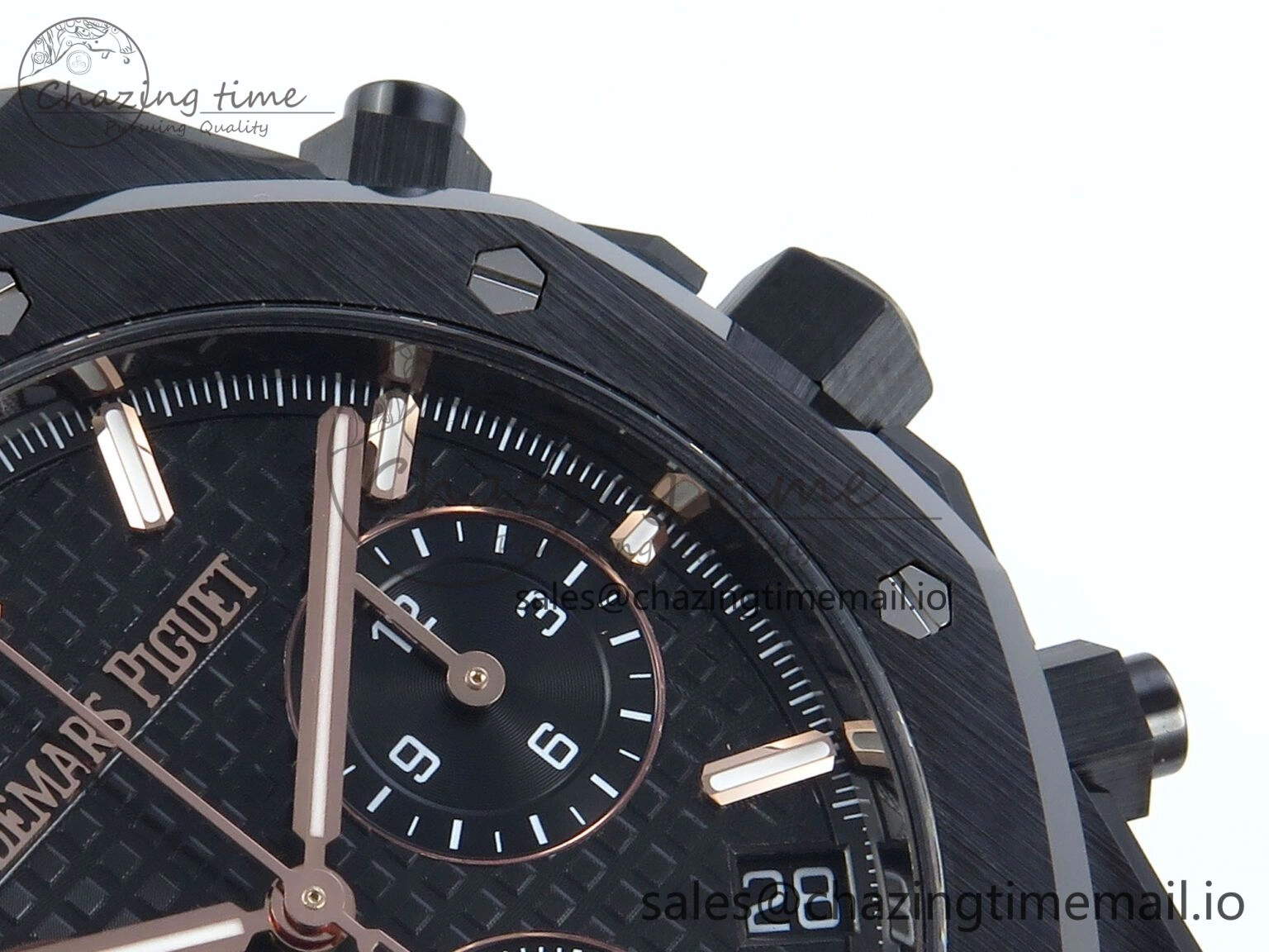 Vibrant Royal Oak Chrono 26240 Black Ceramic APSF 1:1 Best Edition on Ceramic Bracelet SA4401 Super Clone 4288