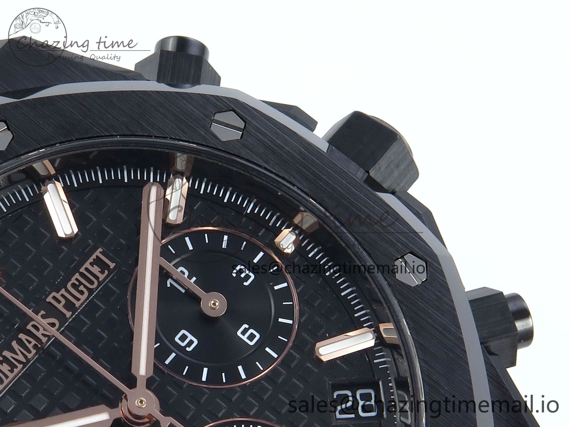 Vibrant Royal Oak Chrono 26240 Black Ceramic APSF 1:1 Best Edition on Ceramic Bracelet SA4401 Super Clone 4288