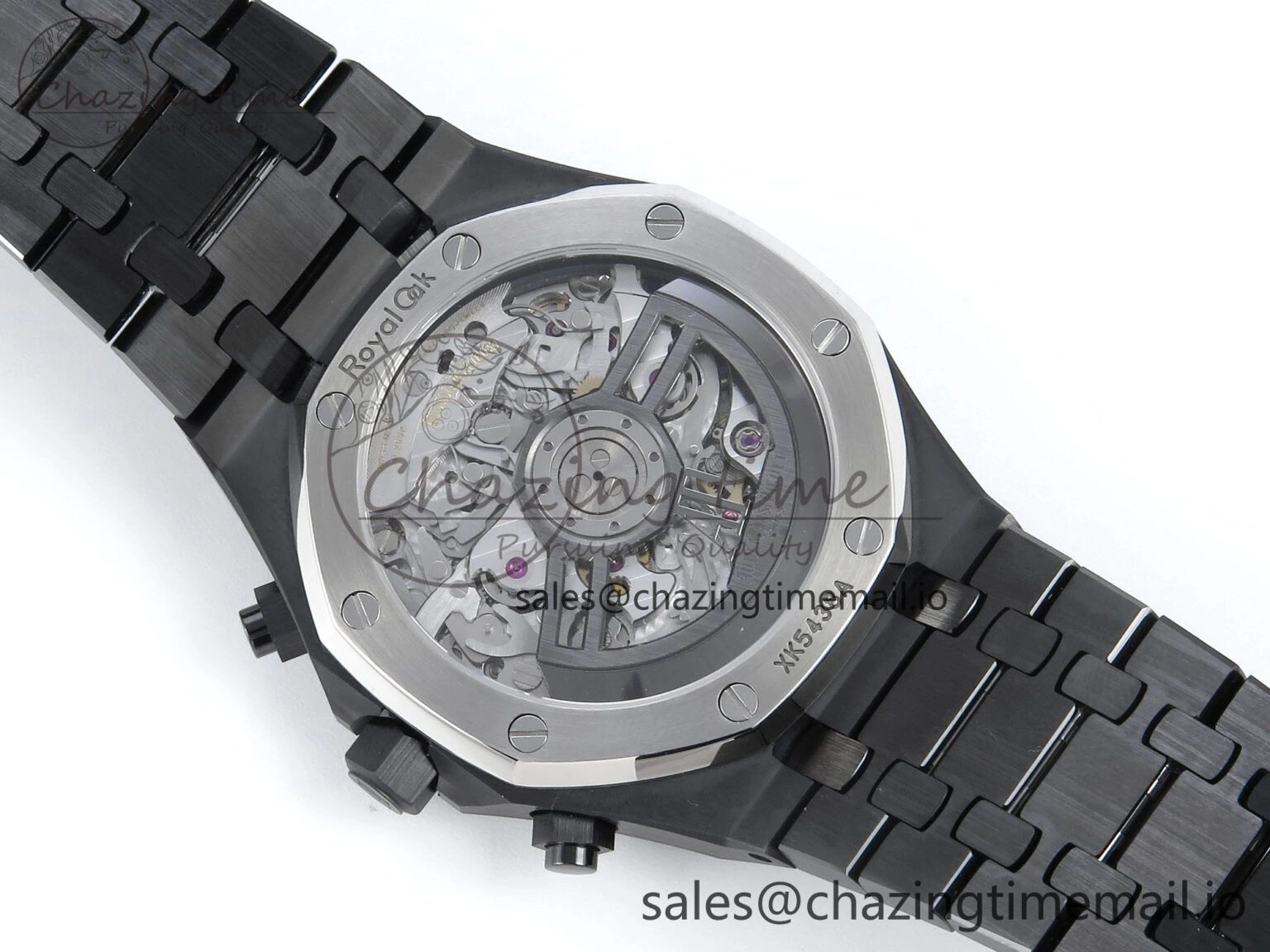 Vibrant Royal Oak Chrono 26240 Black Ceramic APSF 1:1 Best Edition on Ceramic Bracelet SA4401 Super Clone 4288