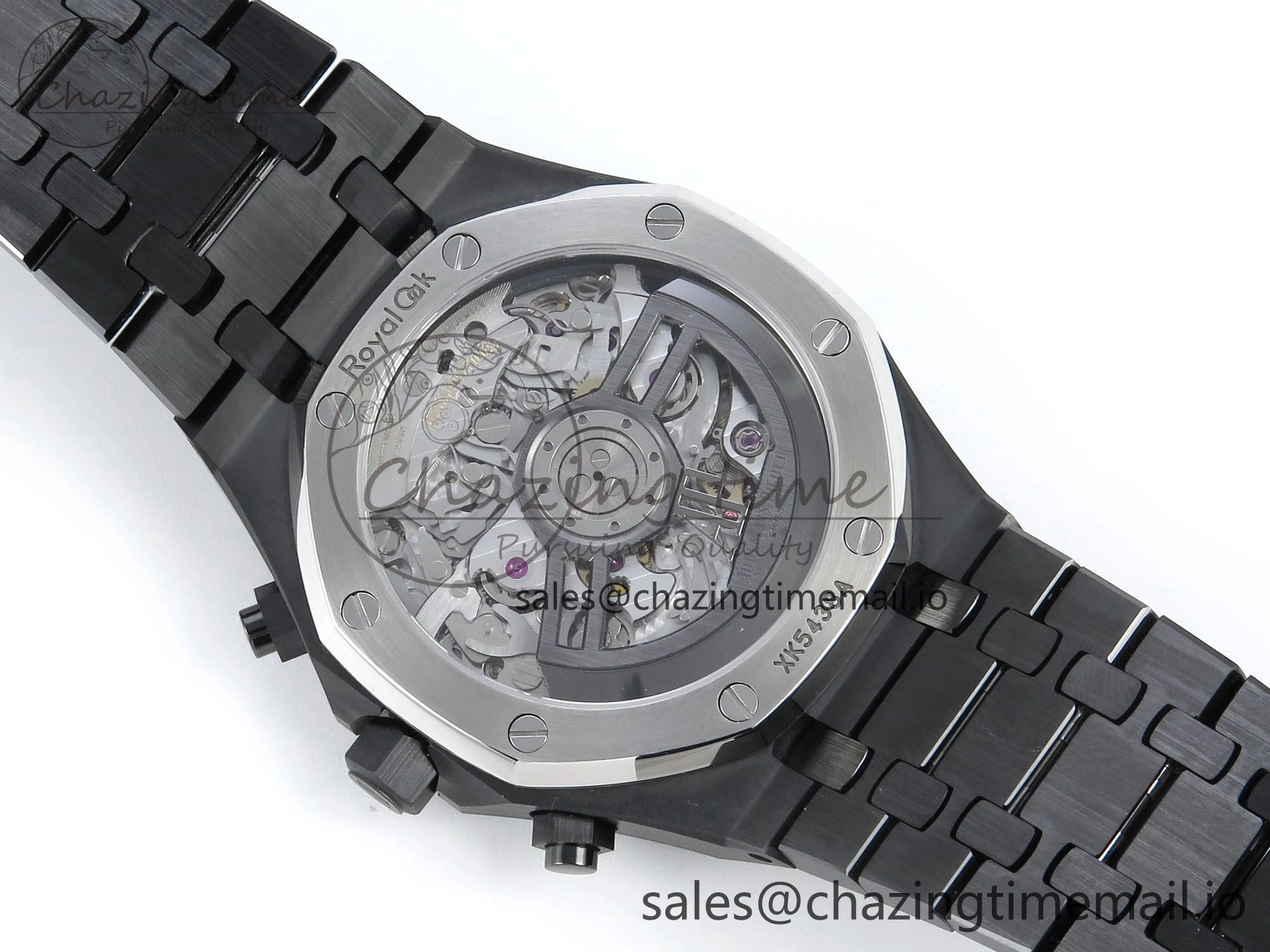 Vibrant Royal Oak Chrono 26240 Black Ceramic APSF 1:1 Best Edition on Ceramic Bracelet SA4401 Super Clone 4288