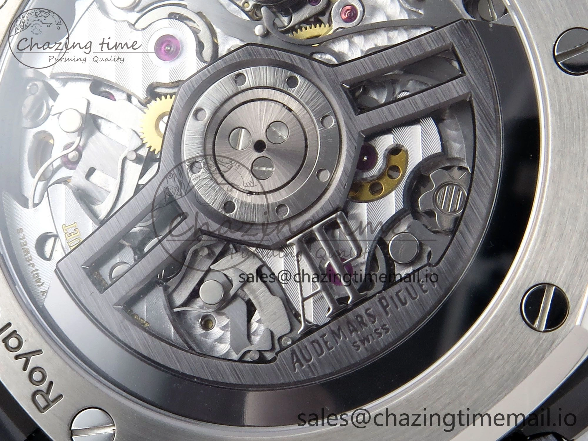 Vibrant Royal Oak Chrono 26240 Black Ceramic APSF 1:1 Best Edition on Ceramic Bracelet SA4401 Super Clone 4288