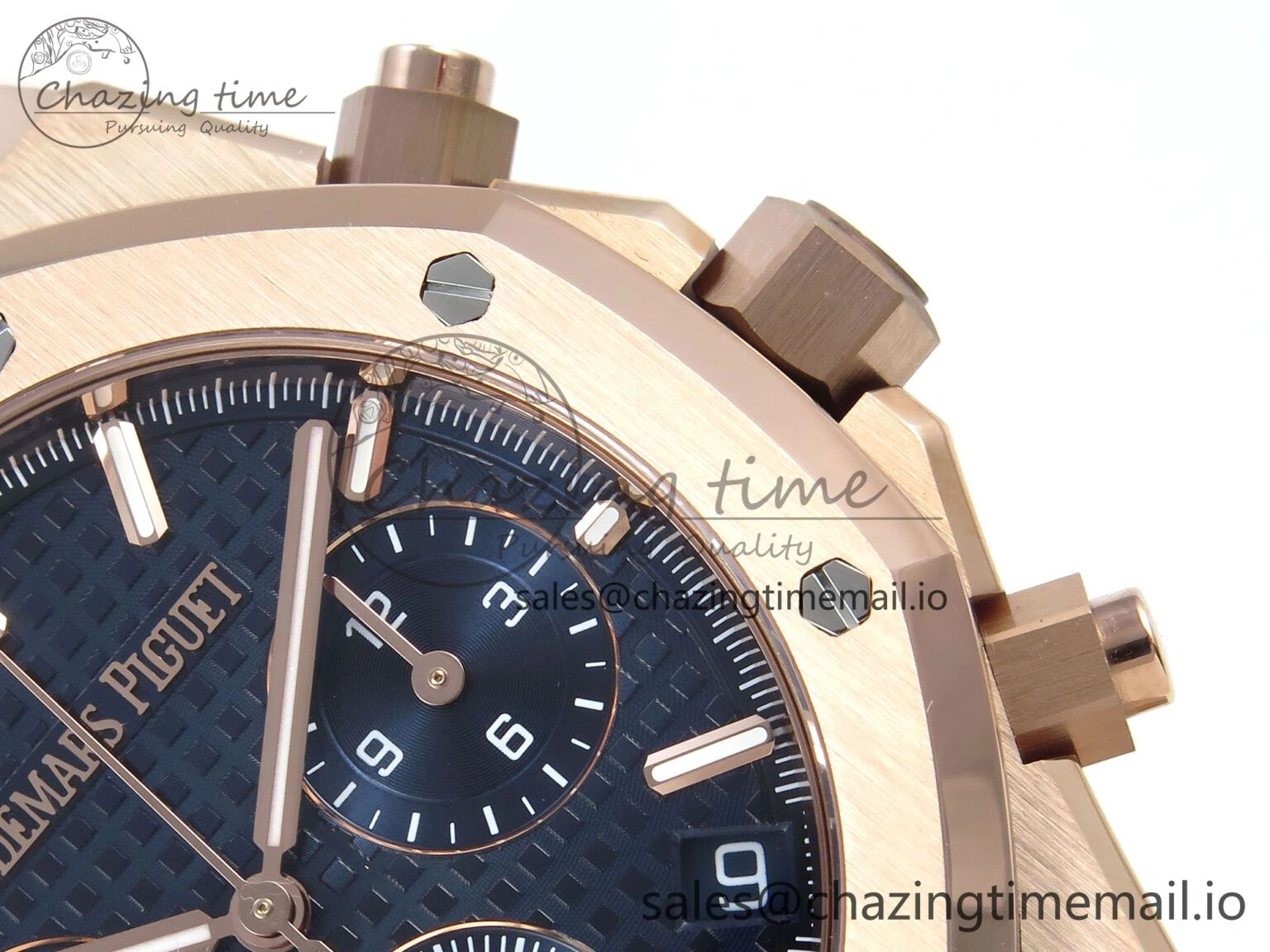 Royal Oak Chrono 26240 RG APSF 1:1 Best Edition Blue Dial on RG Bracelet SA4401 Super Clone EyeCatching 4278