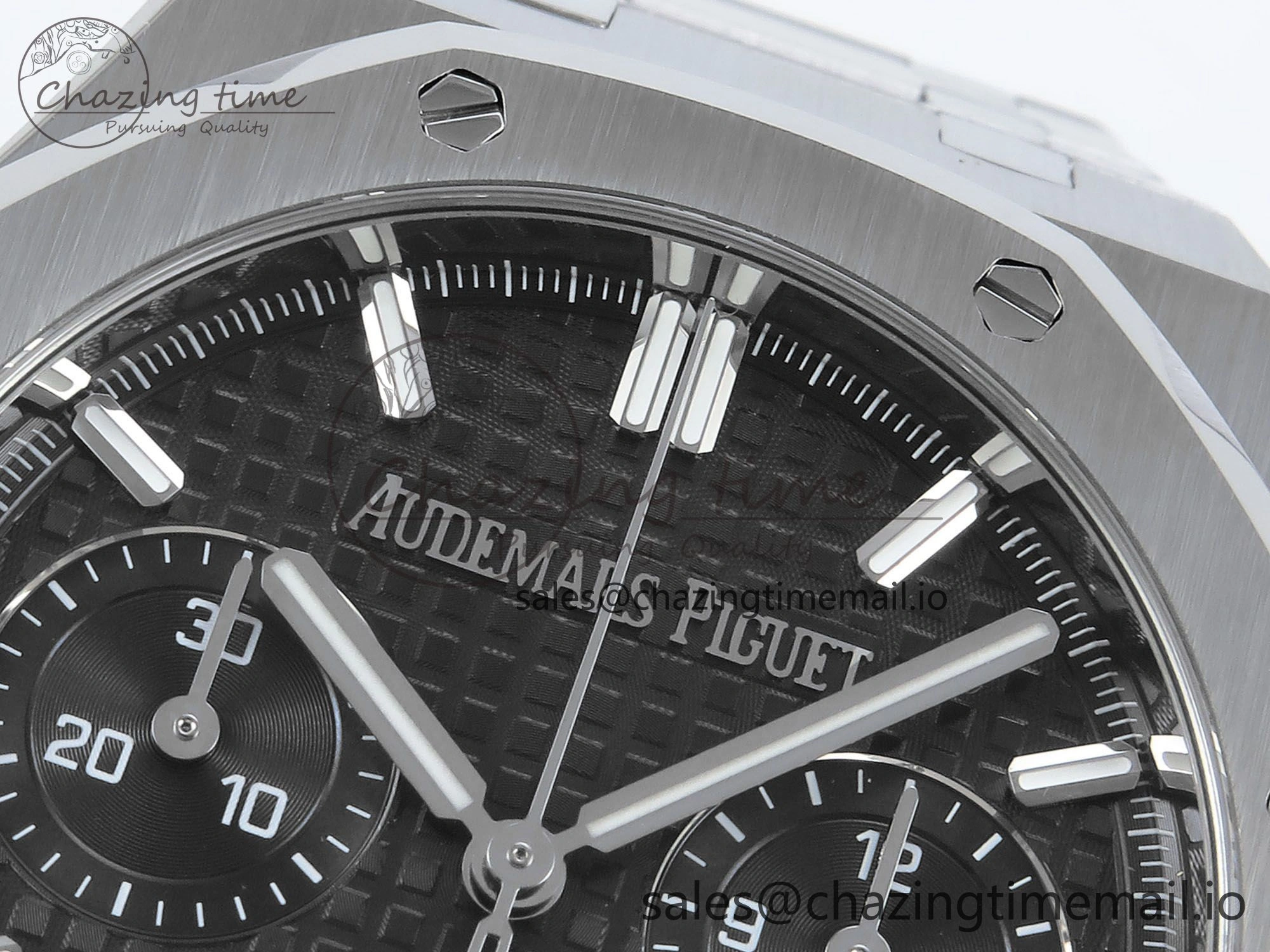 SoftTouch Royal Oak Chrono 26240 SS APSF 1:1 Best Edition Black Dial on SS Bracelet SA4401 Super Clone 4261
