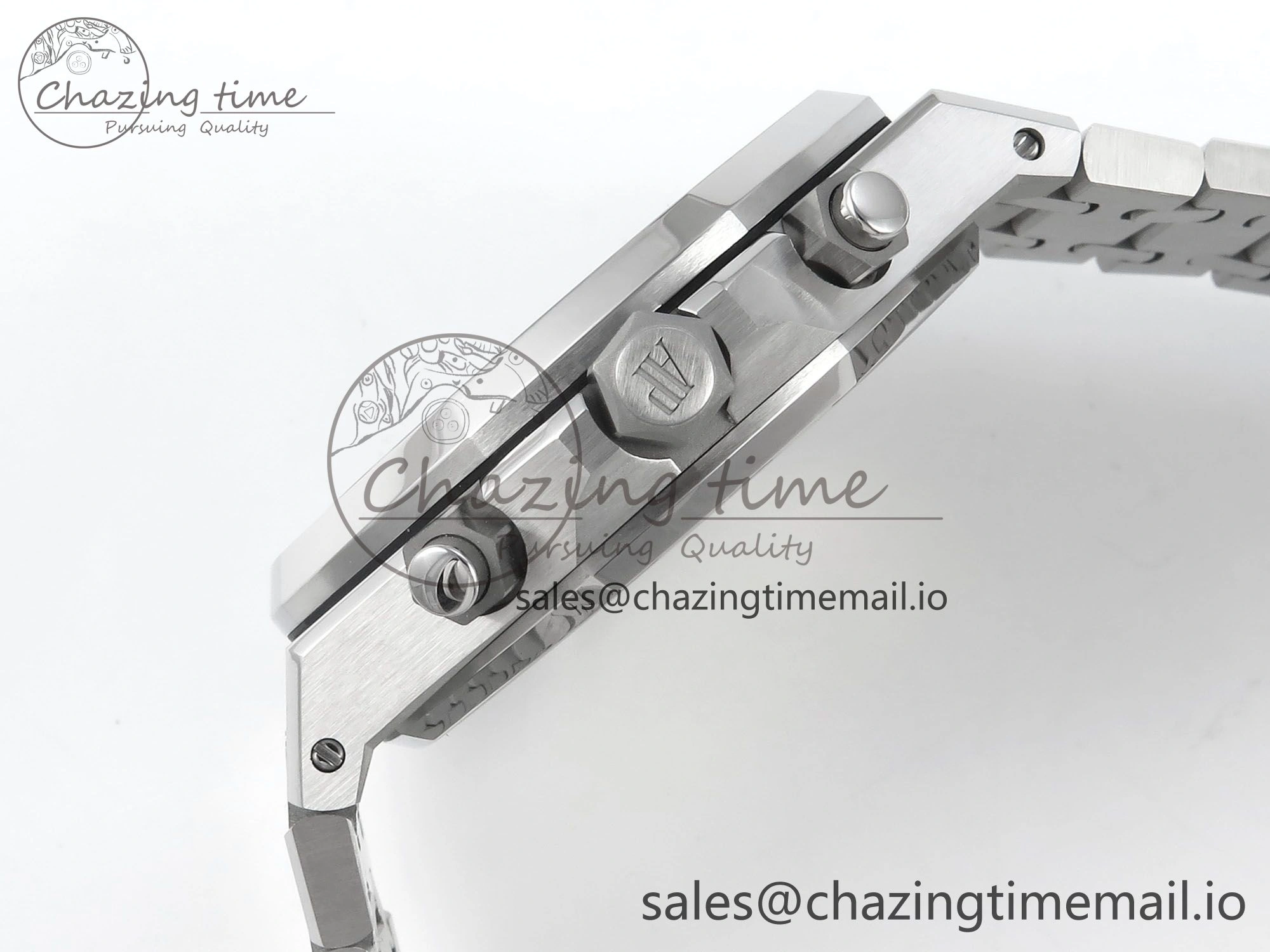 SoftTouch Royal Oak Chrono 26240 SS APSF 1:1 Best Edition Black Dial on SS Bracelet SA4401 Super Clone 4261