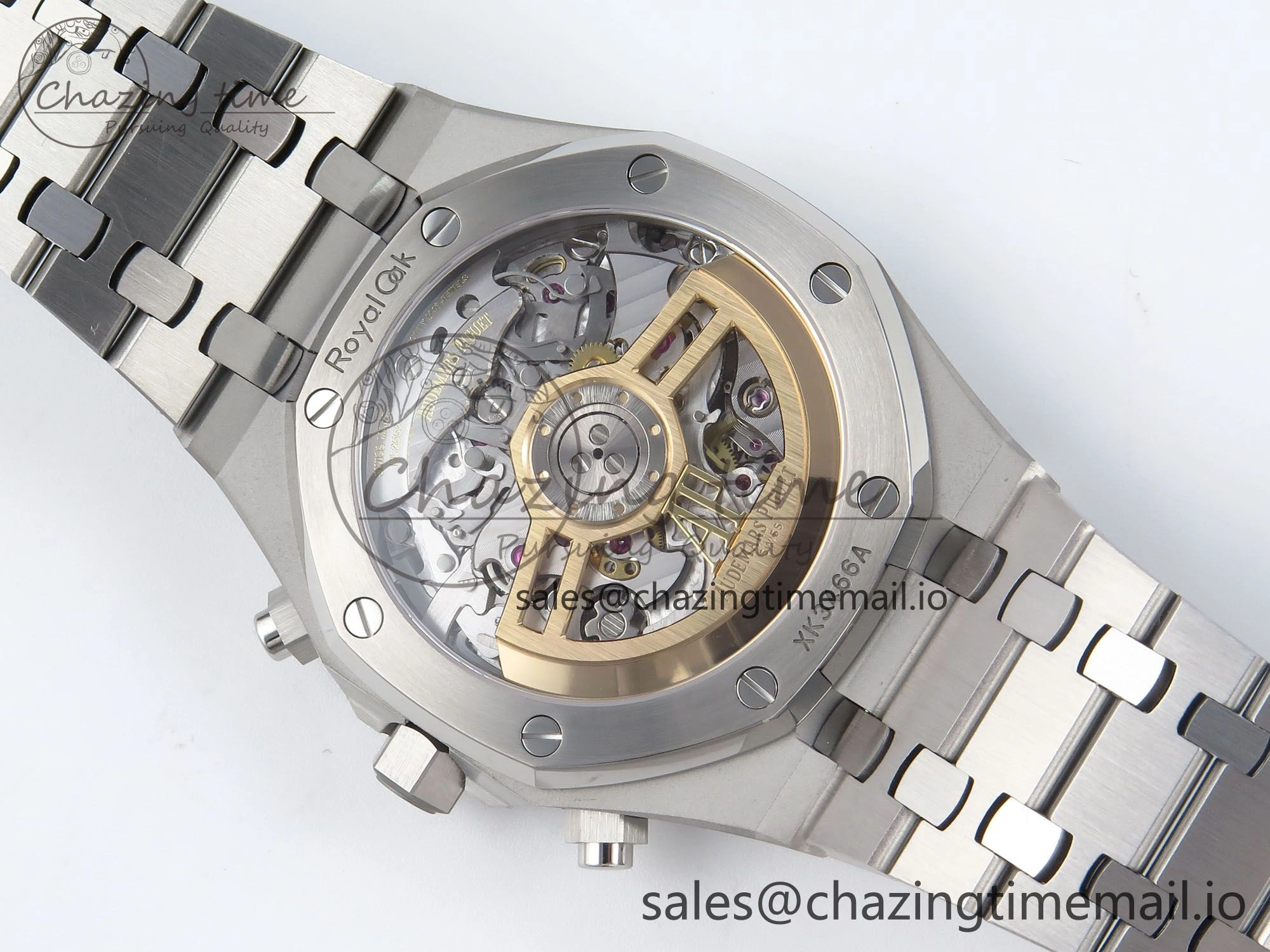 SoftTouch Royal Oak Chrono 26240 SS APSF 1:1 Best Edition Black Dial on SS Bracelet SA4401 Super Clone 4261