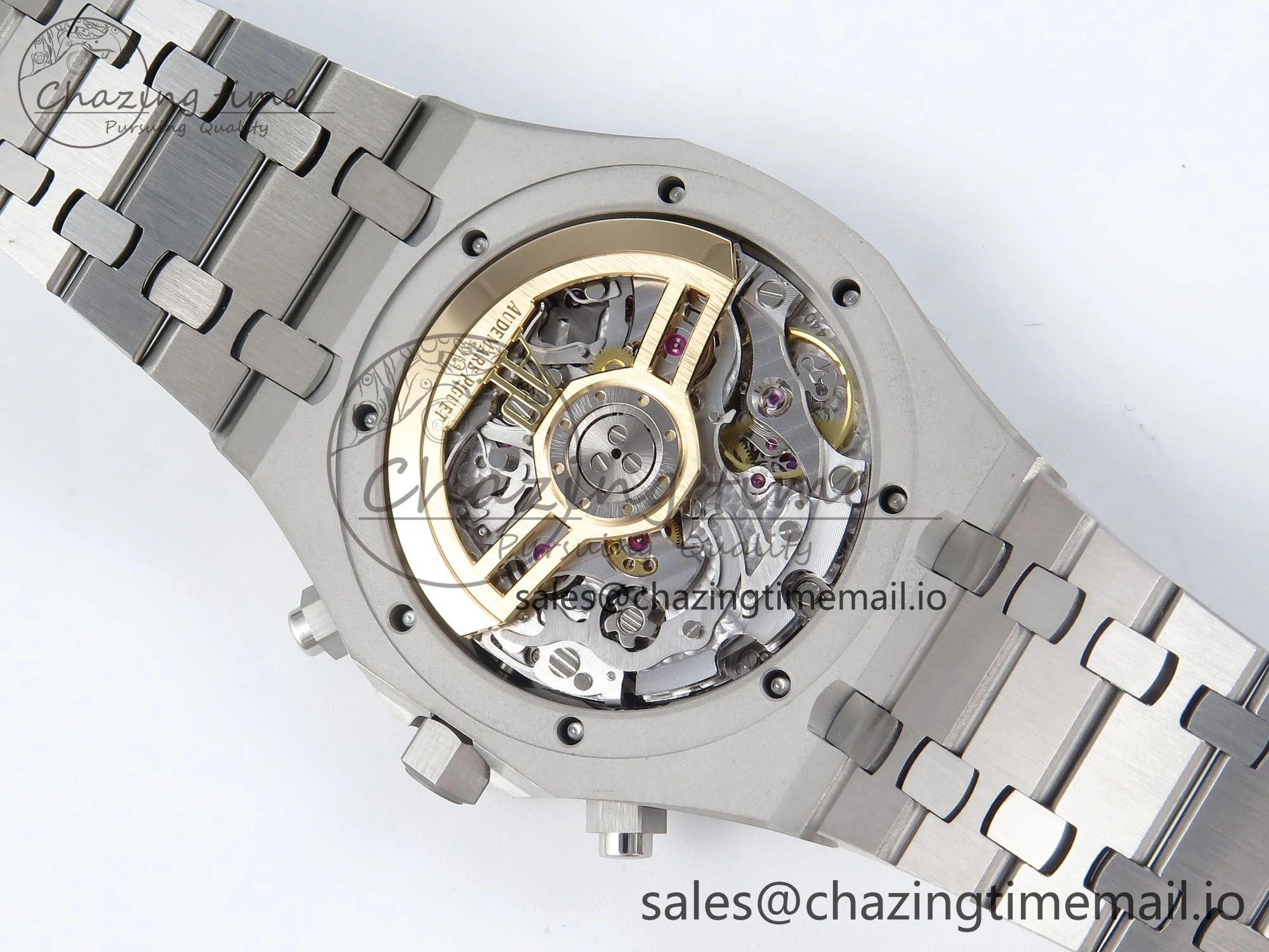 SoftTouch Royal Oak Chrono 26240 SS APSF 1:1 Best Edition Black Dial on SS Bracelet SA4401 Super Clone 4261