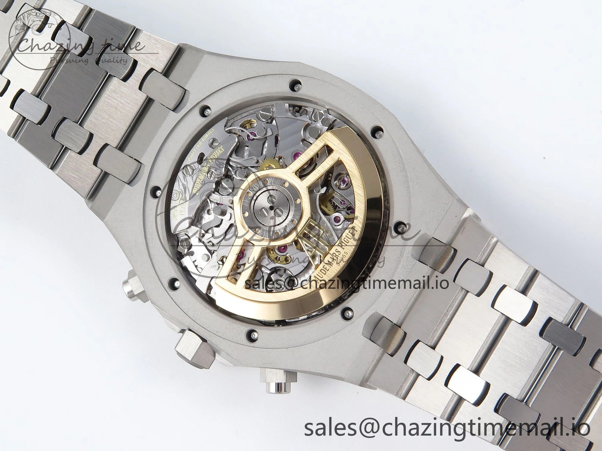 SoftTouch Royal Oak Chrono 26240 SS APSF 1:1 Best Edition Black Dial on SS Bracelet SA4401 Super Clone 4261