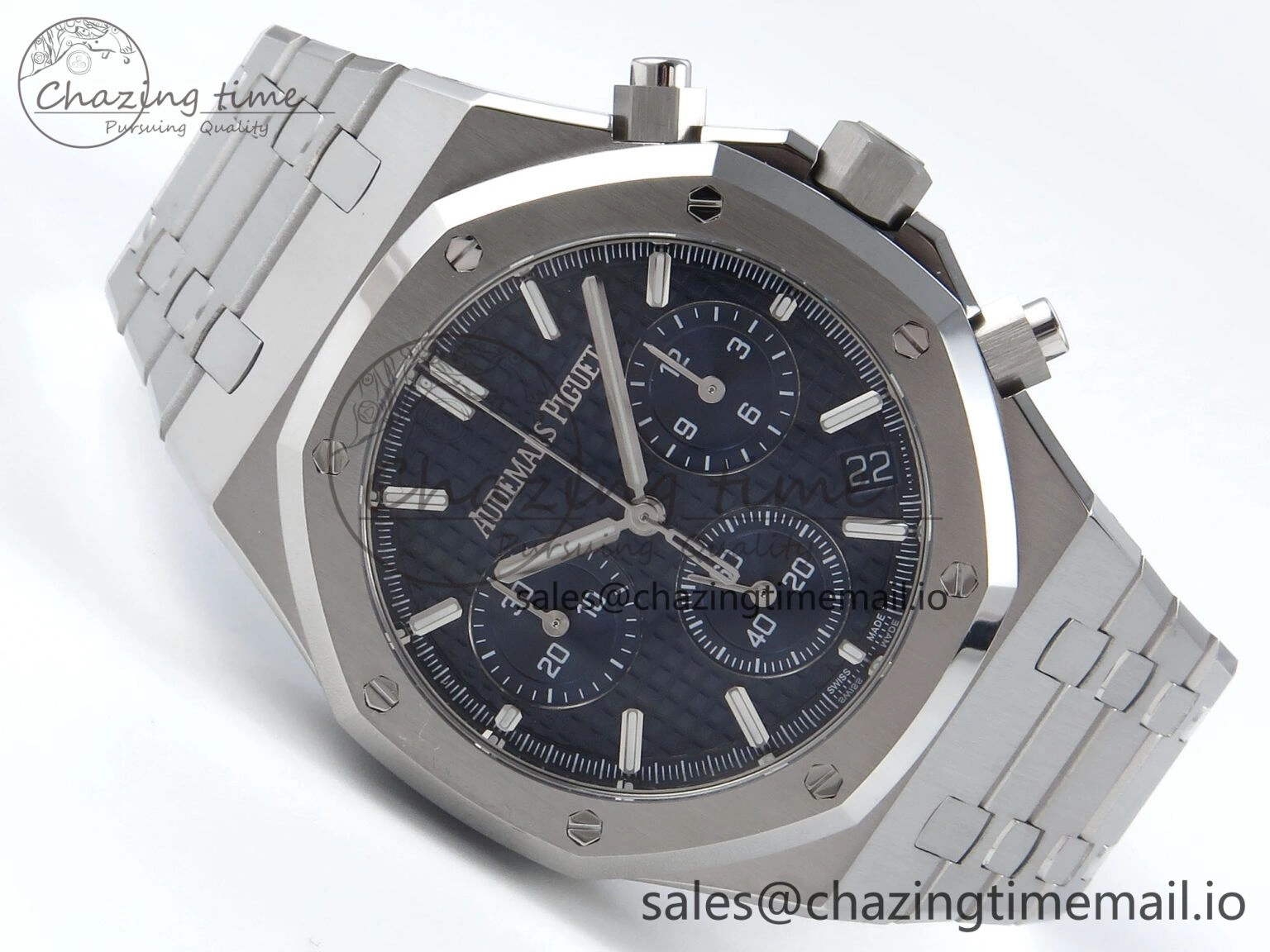 Royal Oak Chrono 26240 SS APSF 1:1 Best Edition Blue Dial on SS Bracelet SA4401 Super Clone Tailored 4262