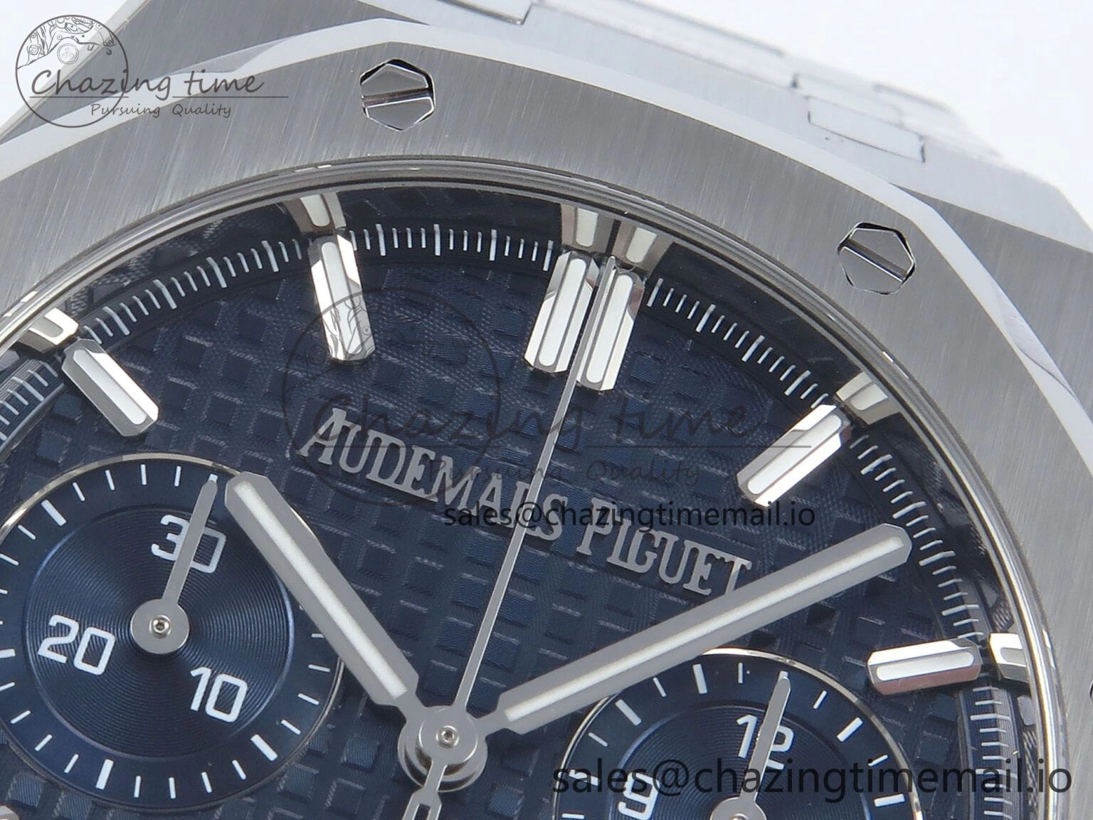 Royal Oak Chrono 26240 SS APSF 1:1 Best Edition Blue Dial on SS Bracelet SA4401 Super Clone Tailored 4262