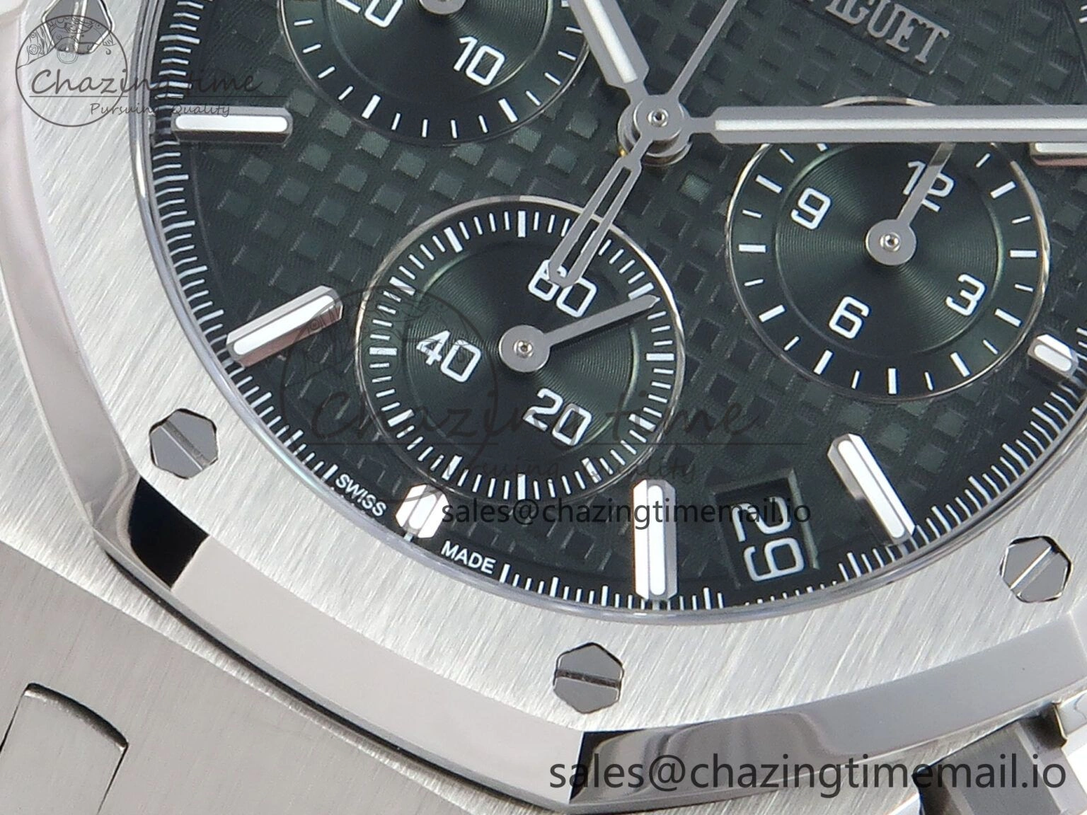 Chic Royal Oak Chrono 26240 SS APSF 1:1 Best Edition Green Dial on SS Bracelet SA4401 Super Clone 4294
