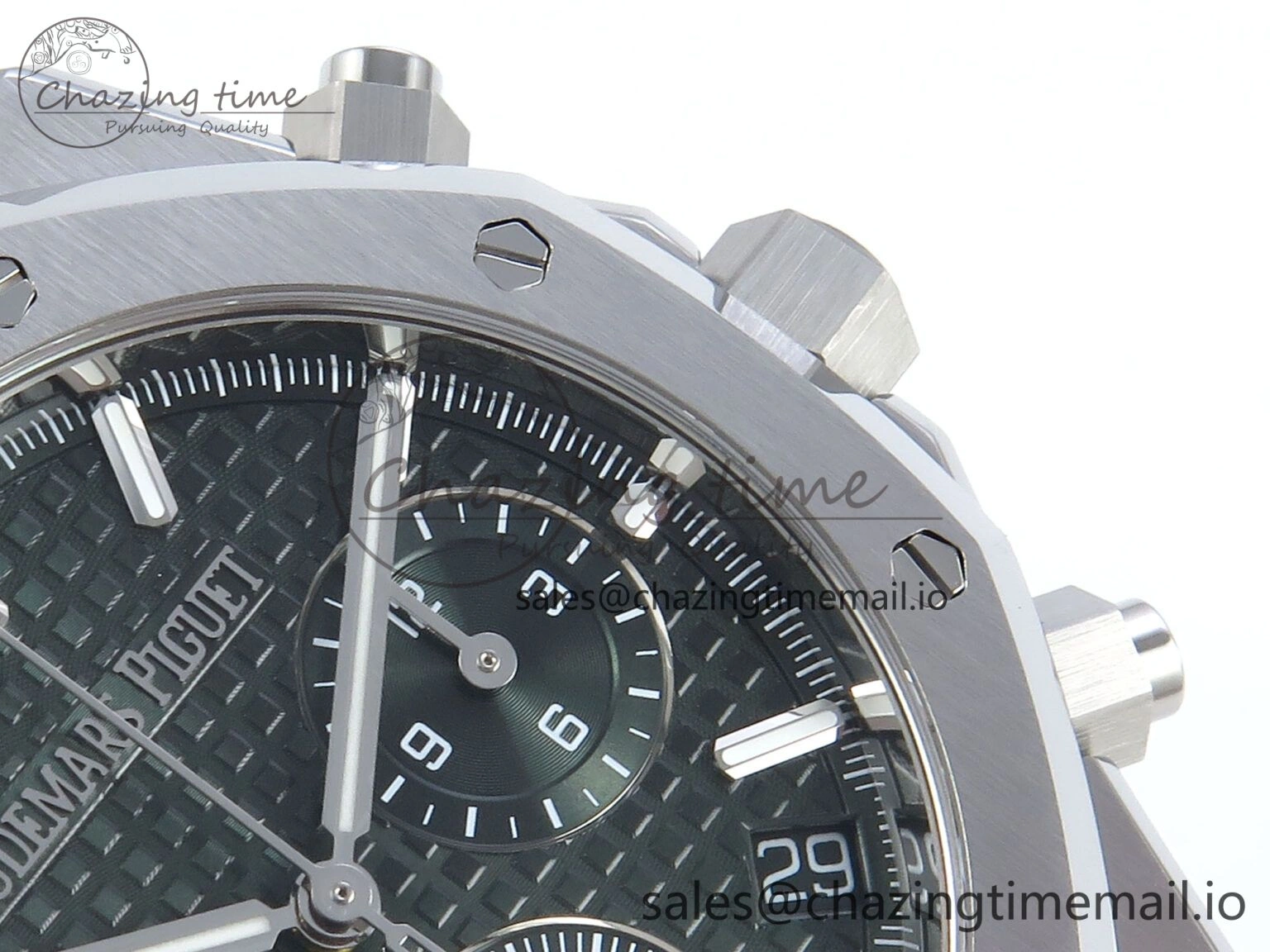 Chic Royal Oak Chrono 26240 SS APSF 1:1 Best Edition Green Dial on SS Bracelet SA4401 Super Clone 4294
