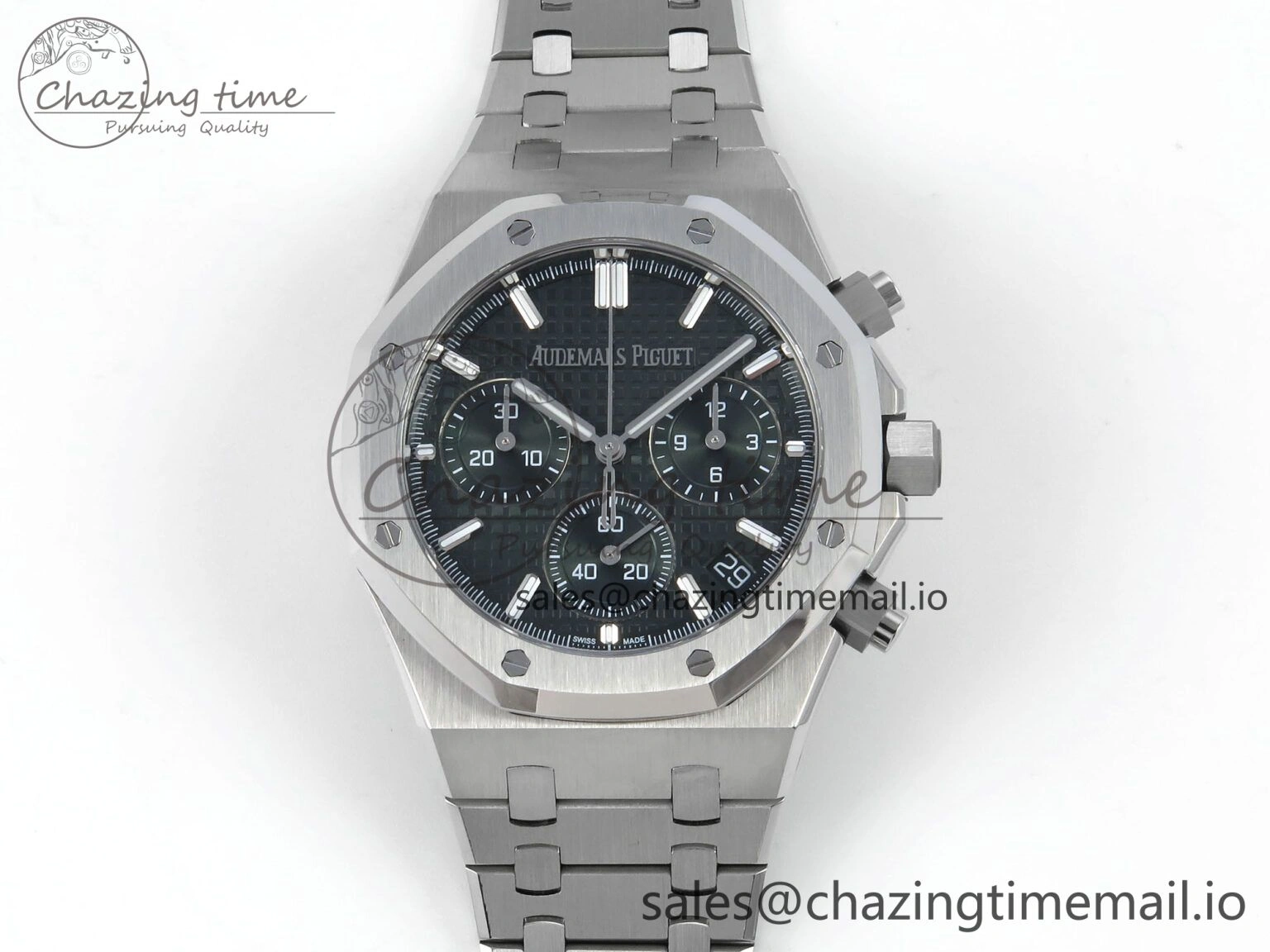 Chic Royal Oak Chrono 26240 SS APSF 1:1 Best Edition Green Dial on SS Bracelet SA4401 Super Clone 4294