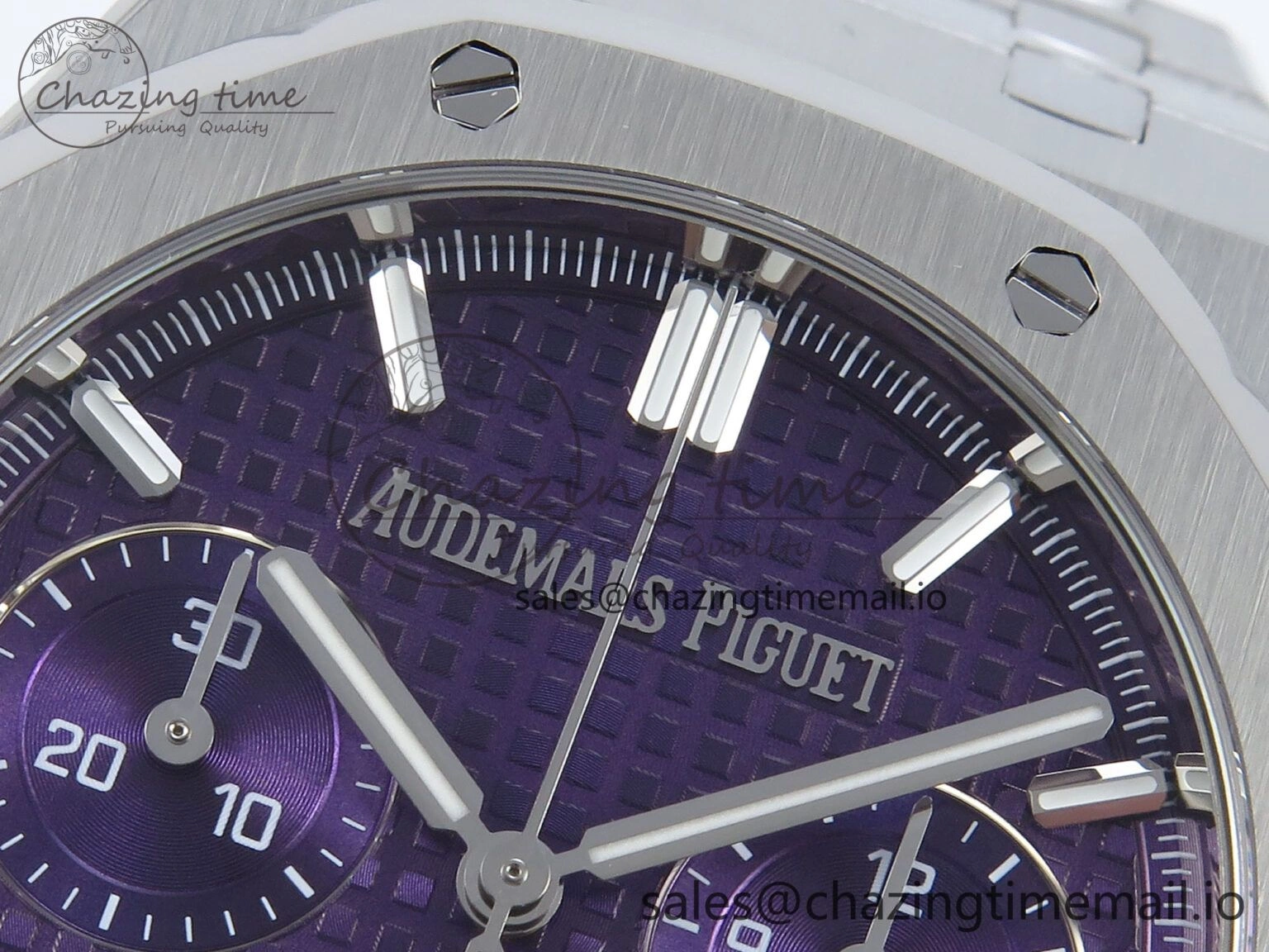 AllSeason Royal Oak Chrono 26240 SS APSF 1:1 Best Edition Purple Dial on SS Bracelet SA4401 Super Clone 4263