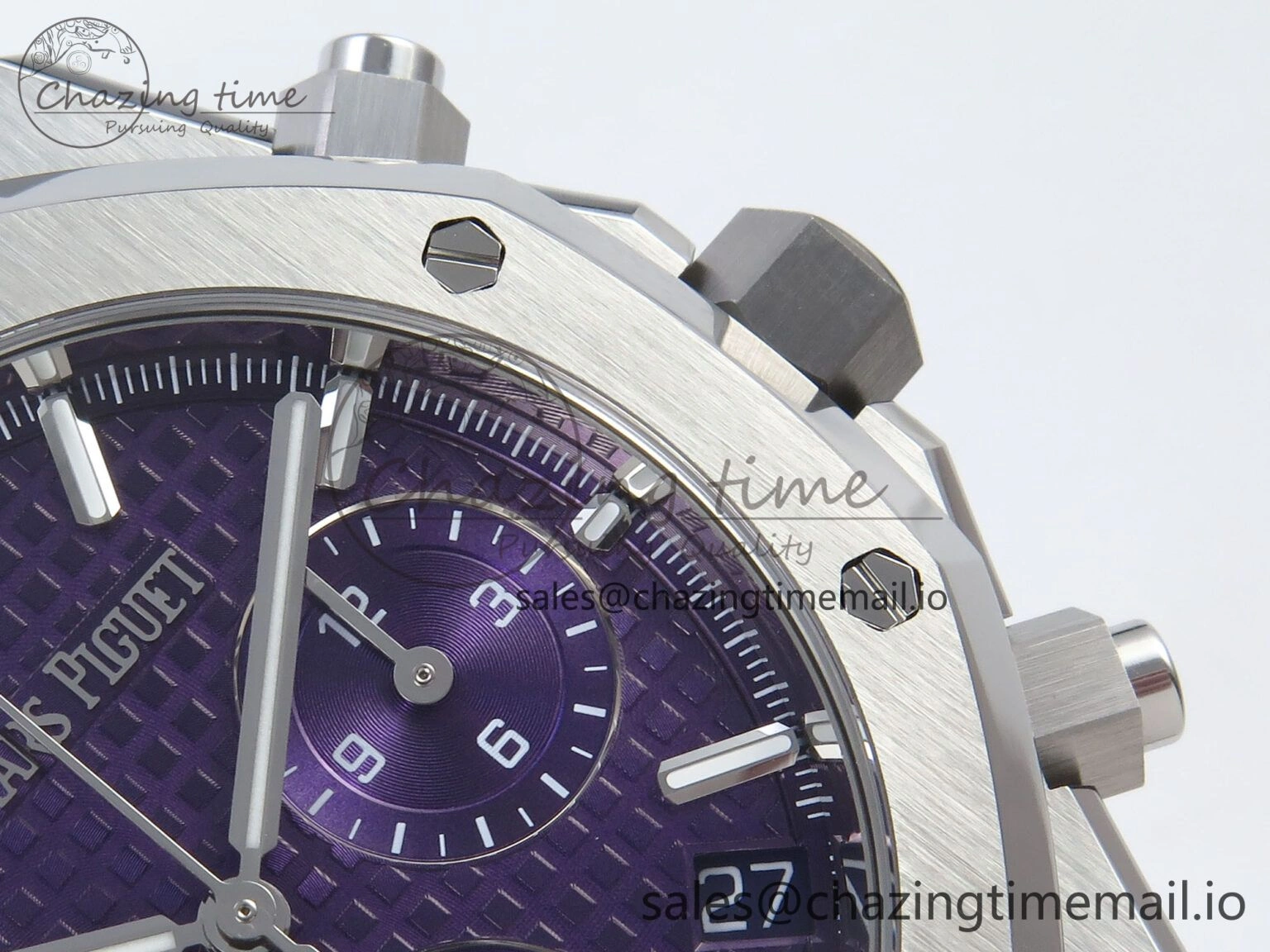 AllSeason Royal Oak Chrono 26240 SS APSF 1:1 Best Edition Purple Dial on SS Bracelet SA4401 Super Clone 4263