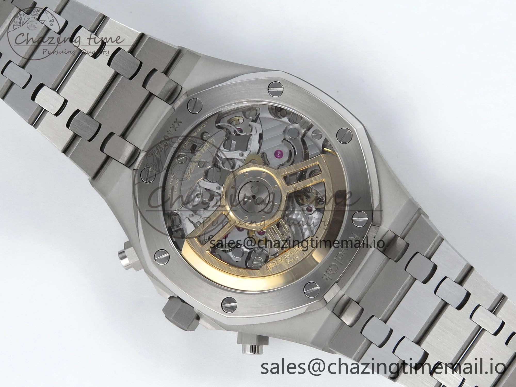 TechFriendly Royal Oak Chrono 26240 SS APSF 1:1 Best Edition Silver Dial on SS Bracelet SA4401 Super Clone 4295
