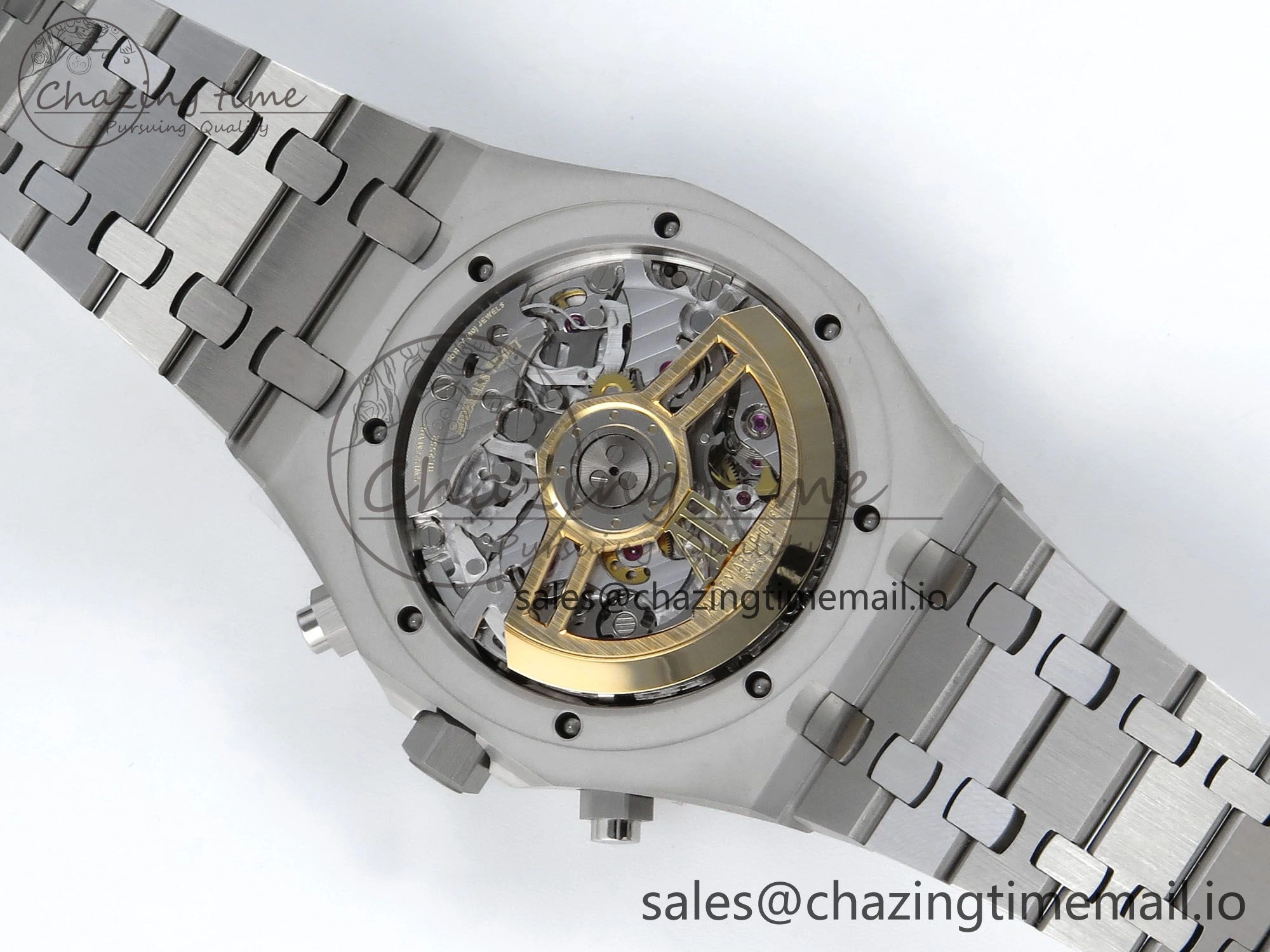 TechFriendly Royal Oak Chrono 26240 SS APSF 1:1 Best Edition Silver Dial on SS Bracelet SA4401 Super Clone 4295
