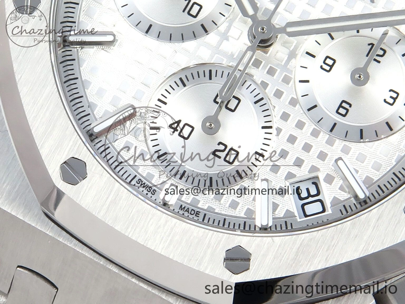 TechFriendly Royal Oak Chrono 26240 SS APSF 1:1 Best Edition Silver Dial on SS Bracelet SA4401 Super Clone 4295