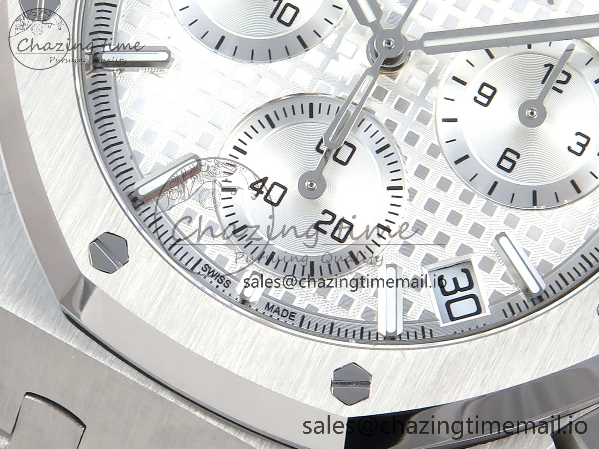 TechFriendly Royal Oak Chrono 26240 SS APSF 1:1 Best Edition Silver Dial on SS Bracelet SA4401 Super Clone 4295