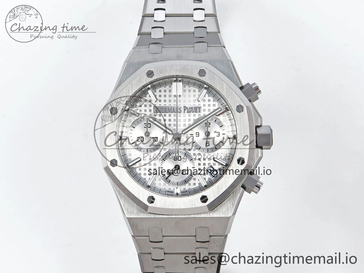 TechFriendly Royal Oak Chrono 26240 SS APSF 1:1 Best Edition Silver Dial on SS Bracelet SA4401 Super Clone 4295