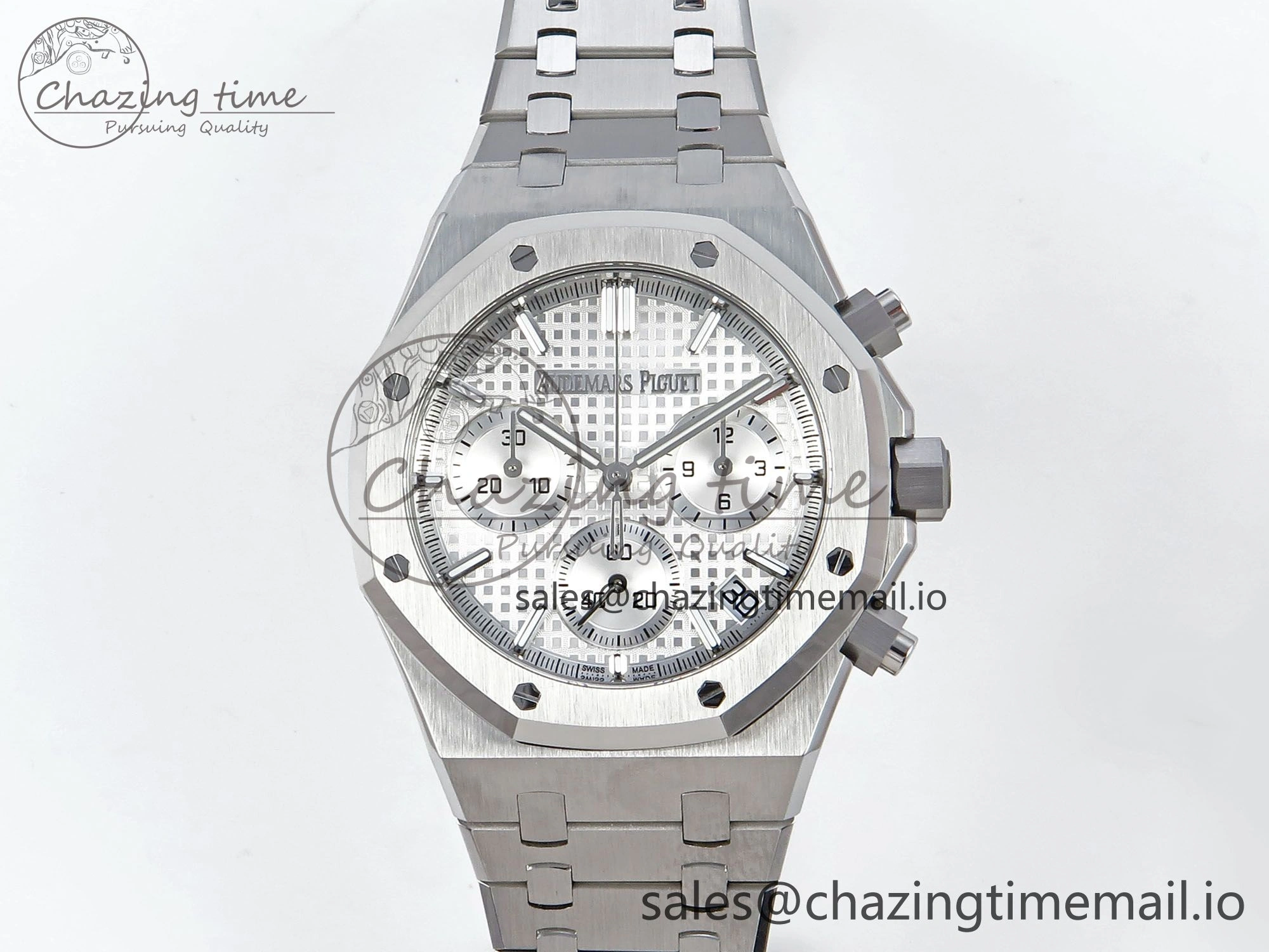 TechFriendly Royal Oak Chrono 26240 SS APSF 1:1 Best Edition Silver Dial on SS Bracelet SA4401 Super Clone 4295