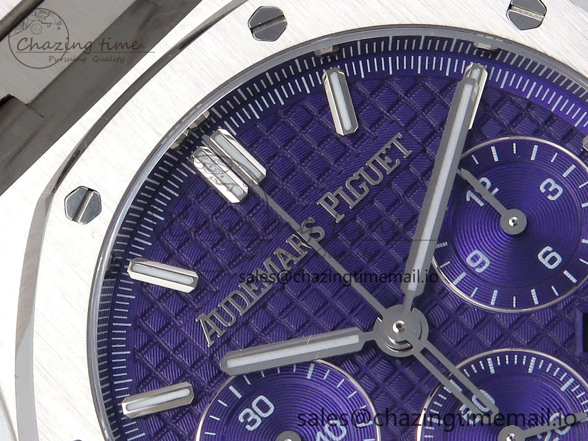 Stylish Royal Oak Chrono 26240 SS IPF Best Edition Purple Dial on SS Bracelet A 4406