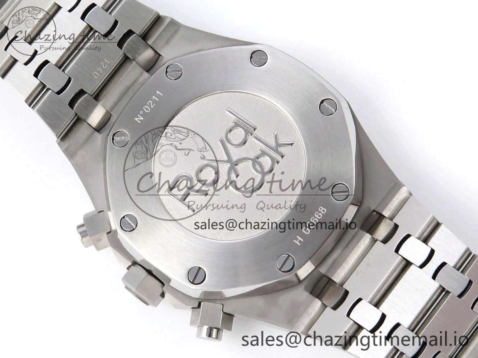 Stylish Royal Oak Chrono 26240 SS IPF Best Edition Purple Dial on SS Bracelet A 4406