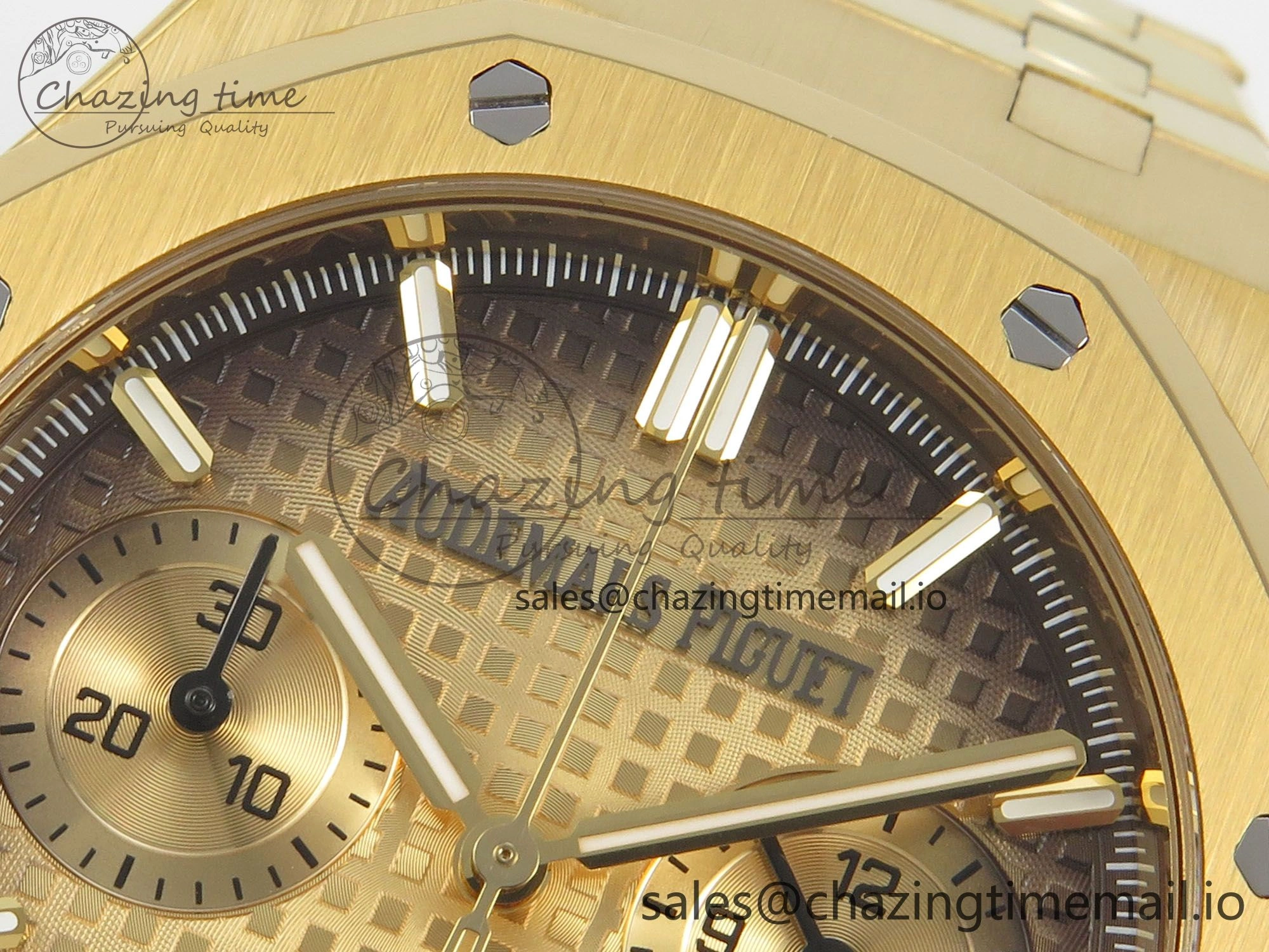 Royal Oak Chrono 26240 YG APSF 1:1 Best Edition YG Dial on YG Bracelet SA Snug 4243