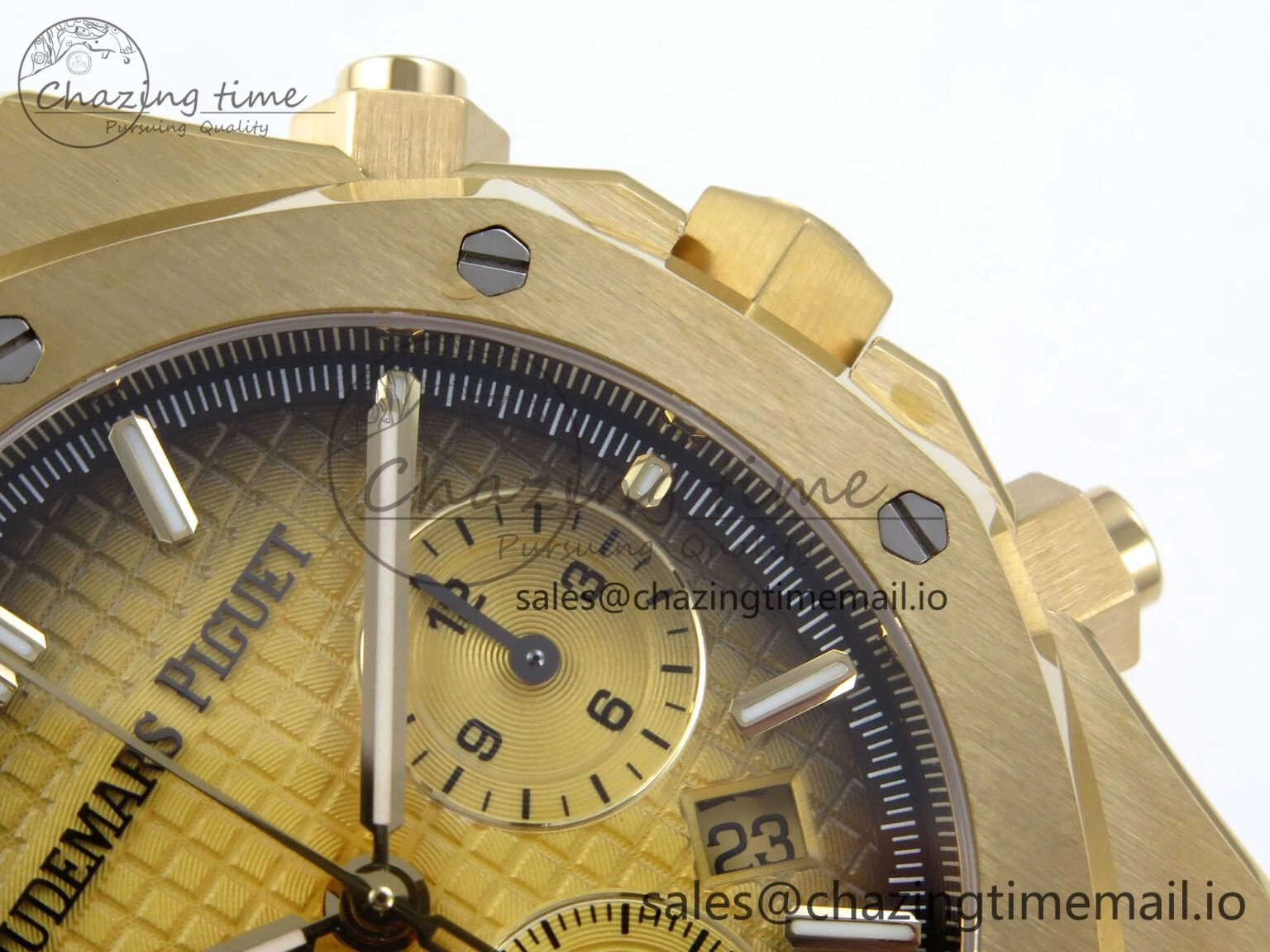 HighQuality Royal Oak Chrono 26240BA YG BF Best Edition YG Dial on YG Bracelet A 4323