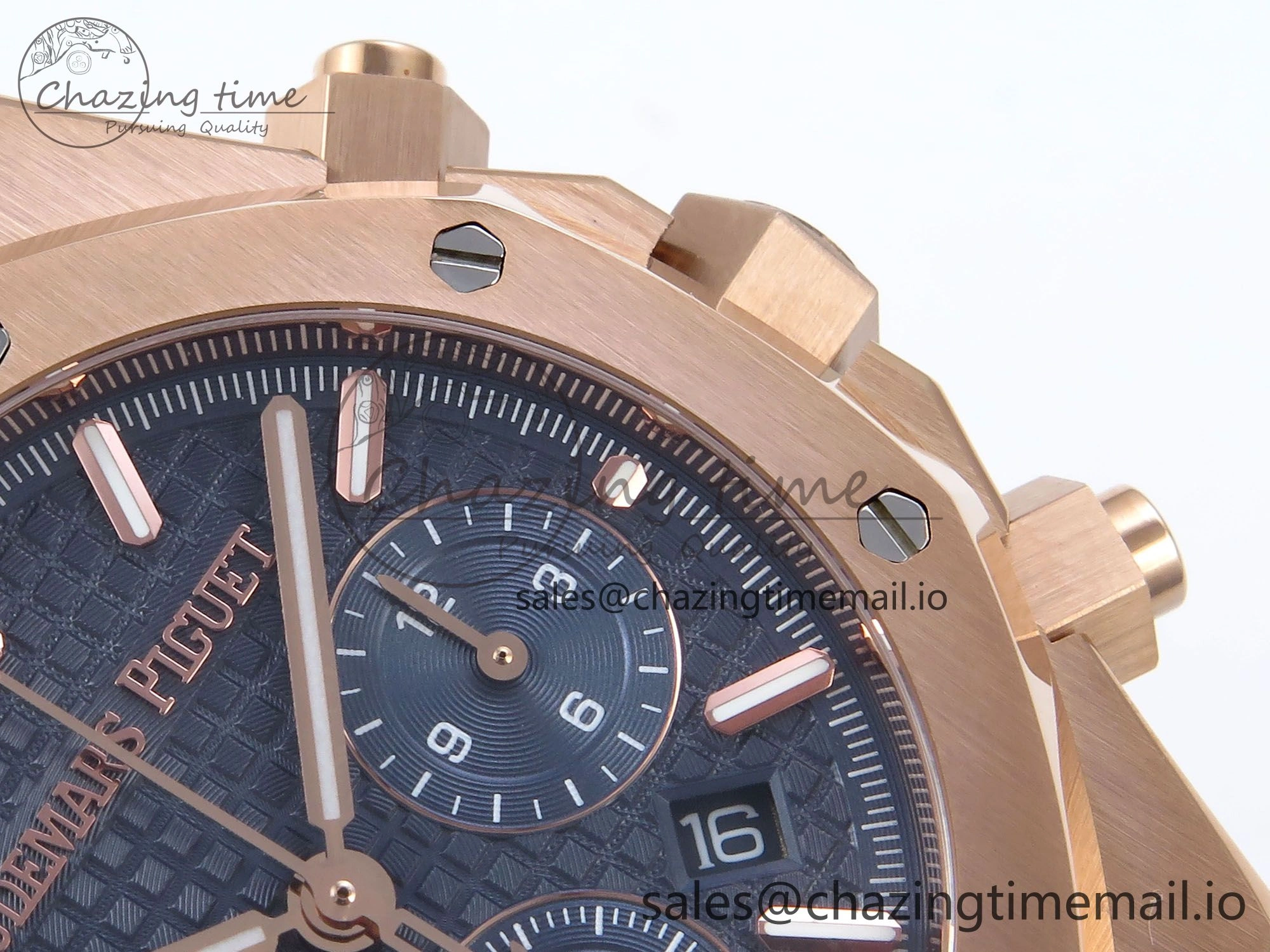 Royal Oak Chrono 26240OR RG BF Best Edition Blue Dial on RG Bracelet A Efficient 4324