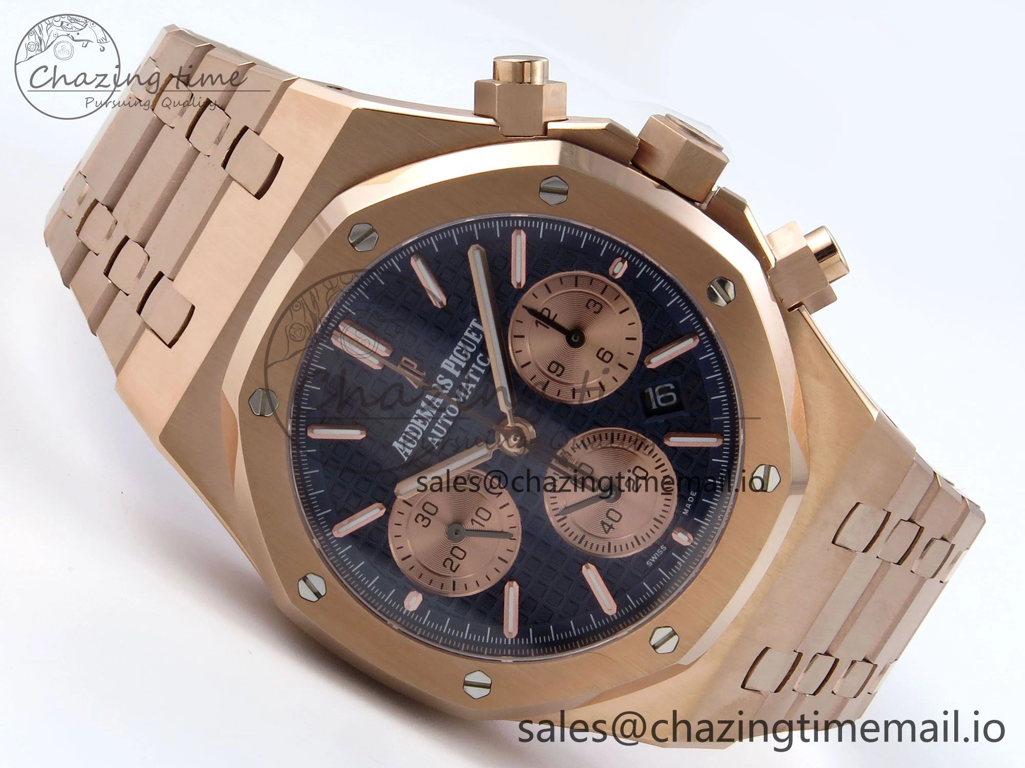 Royal Oak Chrono 26240OR RG BF Best Edition Blue RG Dial on RG Bracelet SH Breathable 4331