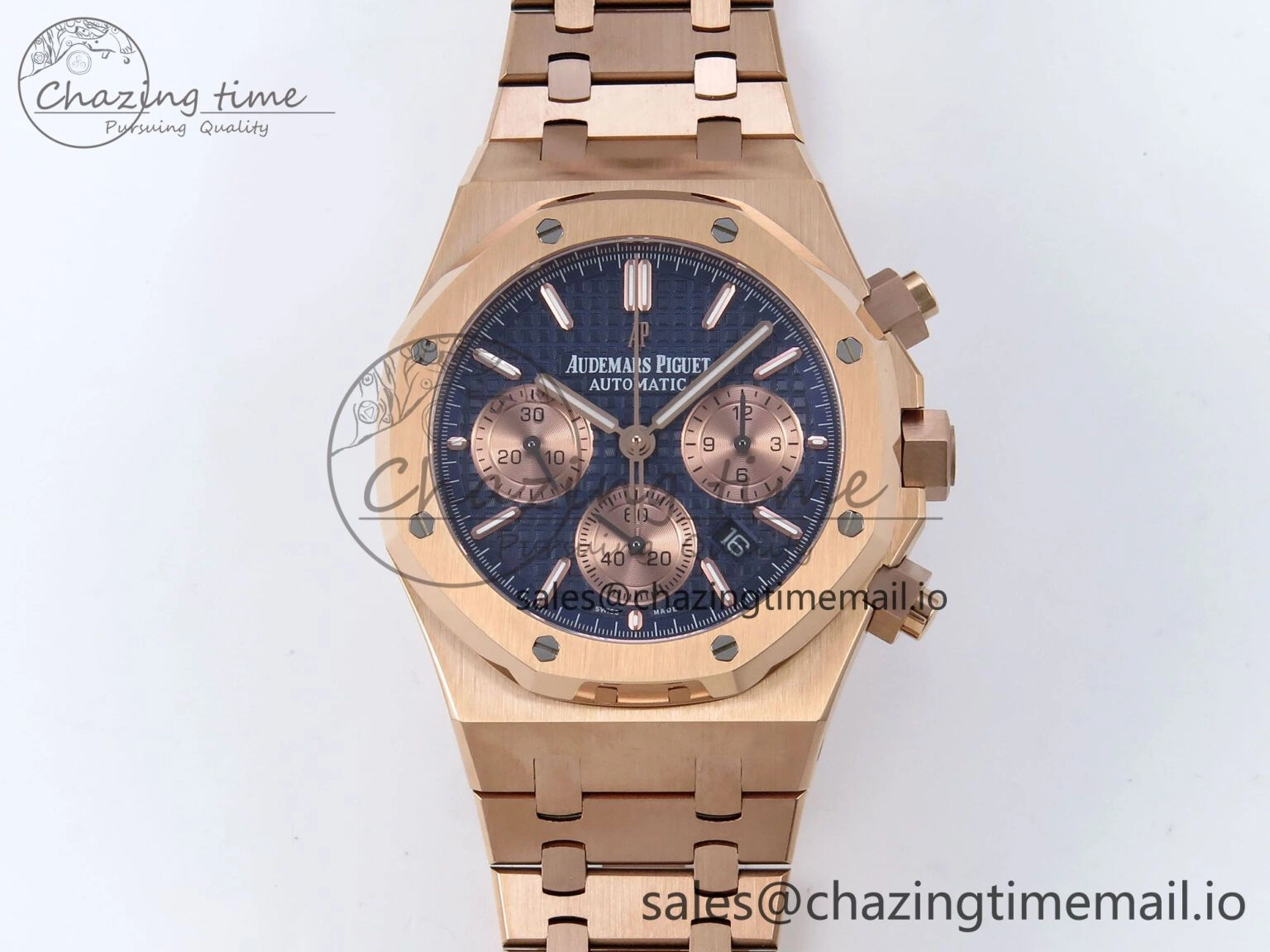 Royal Oak Chrono 26240OR RG BF Best Edition Blue RG Dial on RG Bracelet SH Breathable 4331