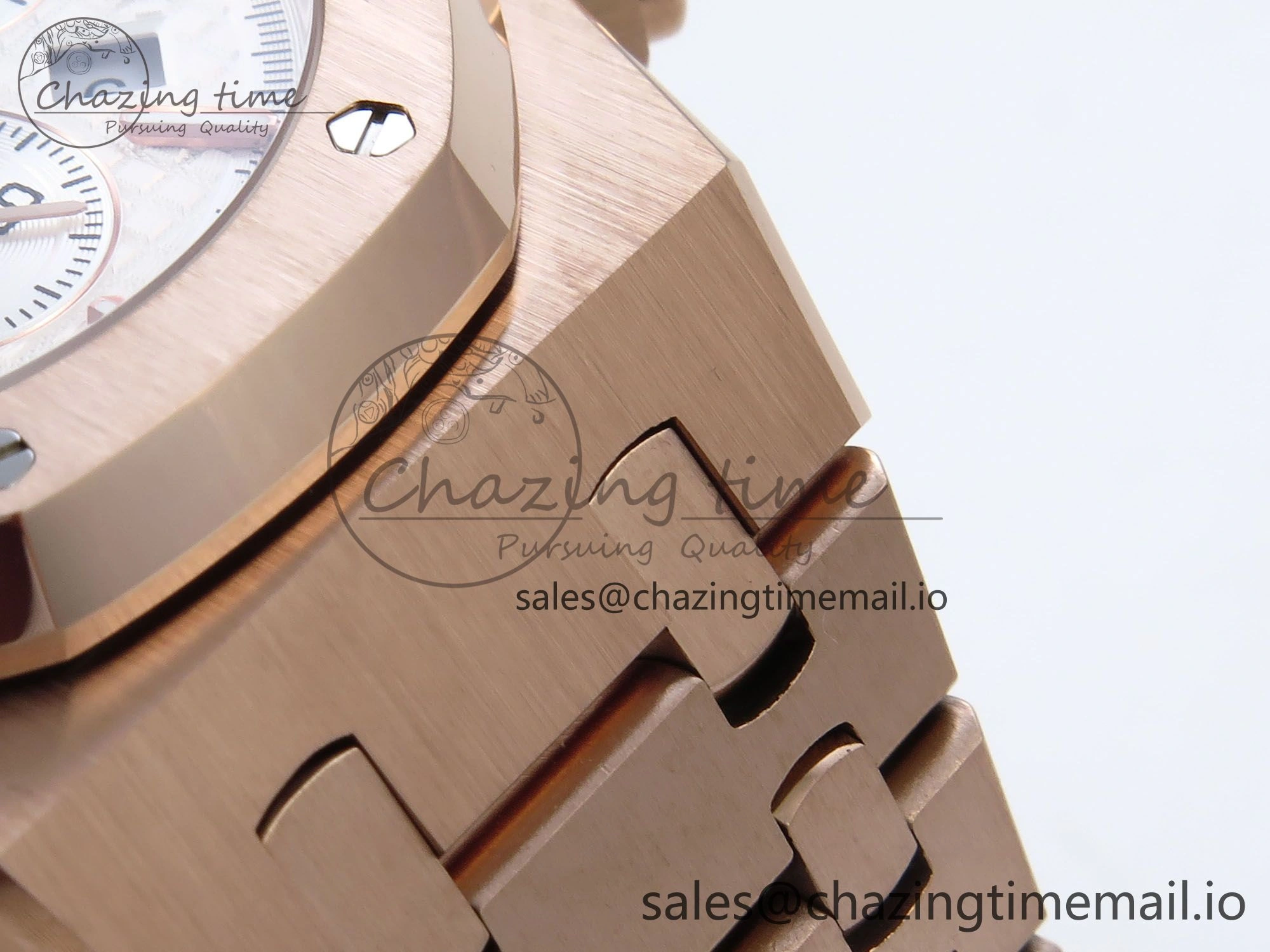 Affordable Royal Oak Chrono 26240OR RG BF Best Edition White Dial on RG Bracelet SH 4327