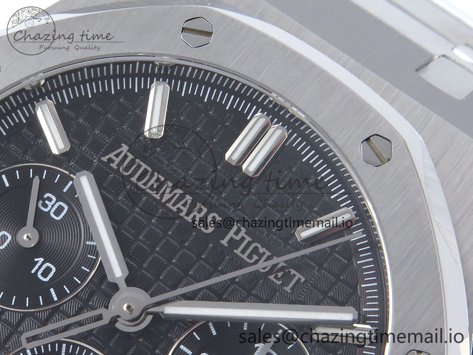 Chic Royal Oak Chrono 26240ST SS BF Best Edition Black Dial on SS Bracelet SH 4341