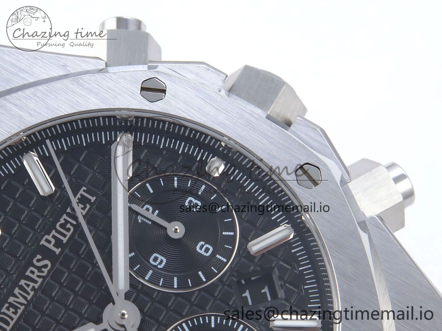 Chic Royal Oak Chrono 26240ST SS BF Best Edition Black Dial on SS Bracelet SH 4341