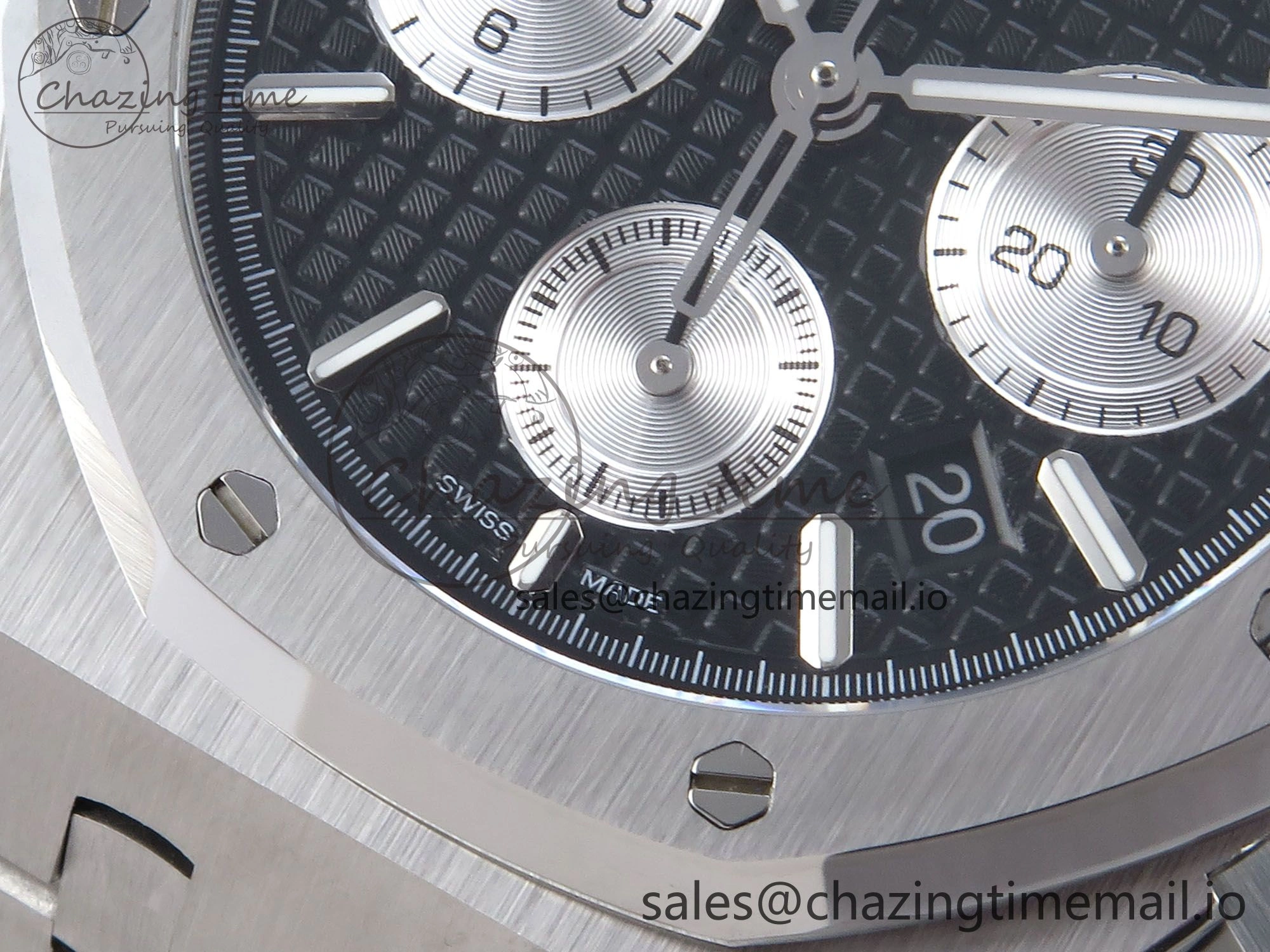 Royal Oak Chrono 26240ST SS BF Best Edition Black White Dial on SS Bracelet SH Trendsetting 4340