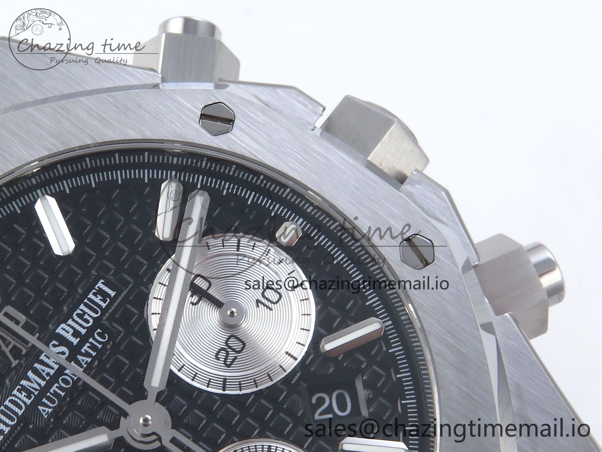 Royal Oak Chrono 26240ST SS BF Best Edition Black White Dial on SS Bracelet SH Trendsetting 4340