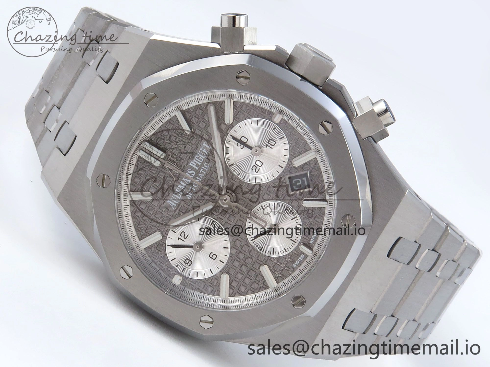 Breathable Royal Oak Chrono 26240ST SS BF Best Edition Gray Dial on SS Bracelet SH 4336