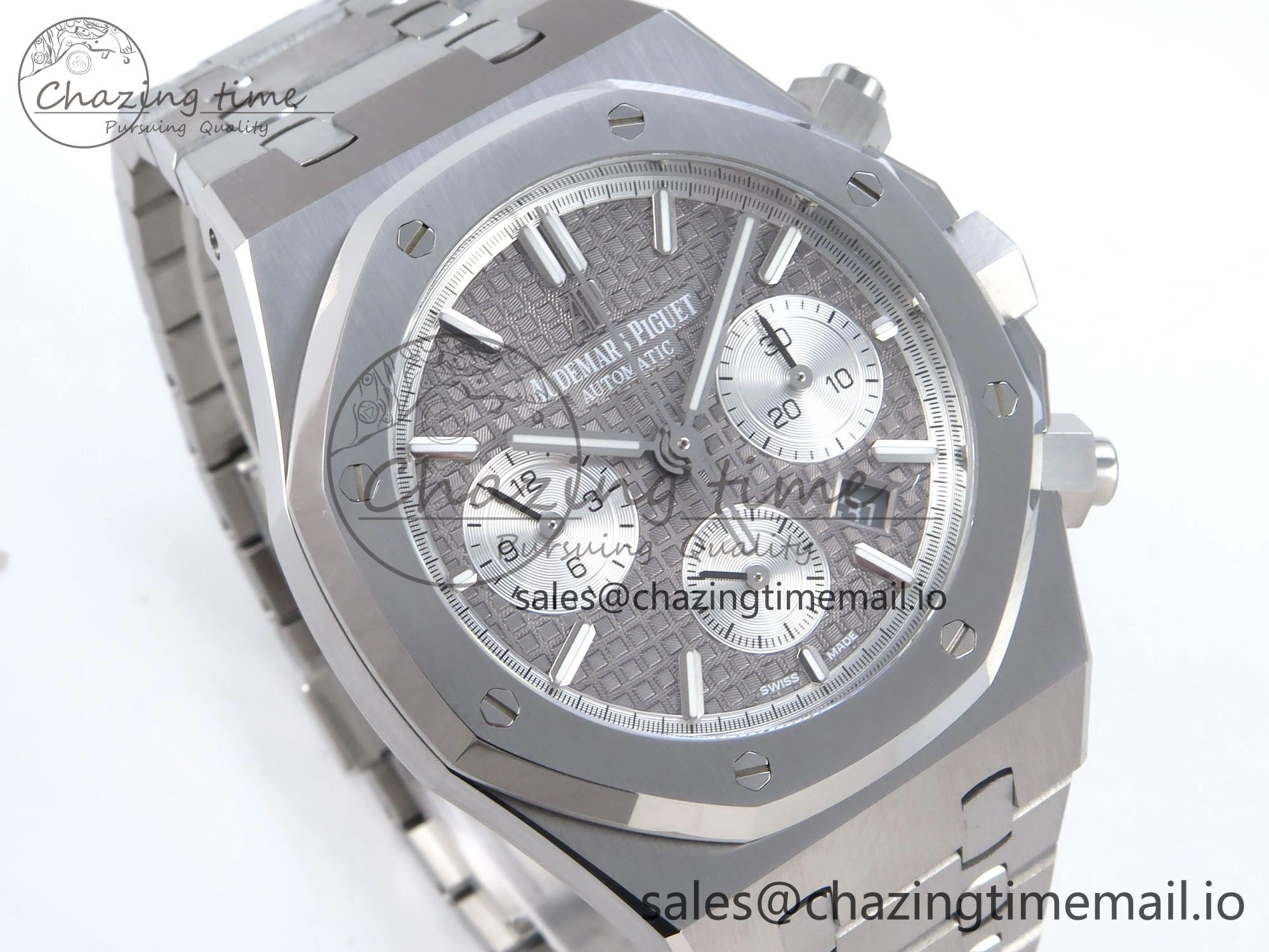 Breathable Royal Oak Chrono 26240ST SS BF Best Edition Gray Dial on SS Bracelet SH 4336