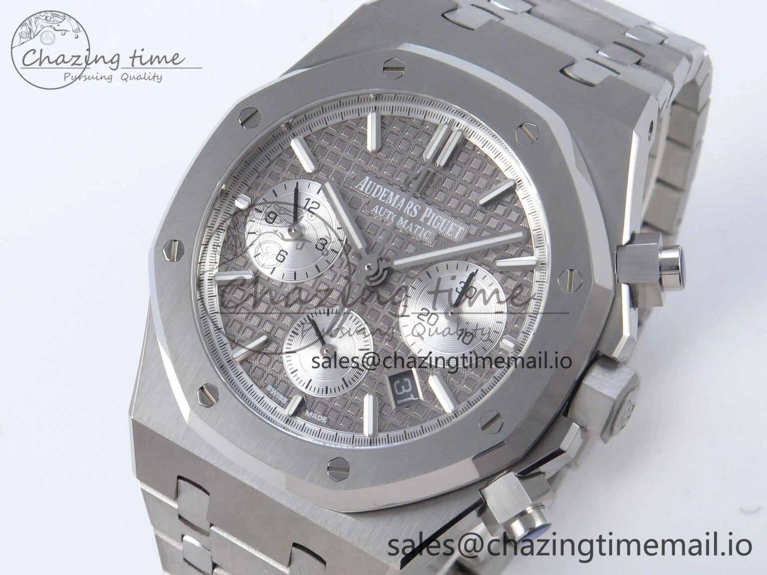 Breathable Royal Oak Chrono 26240ST SS BF Best Edition Gray Dial on SS Bracelet SH 4336