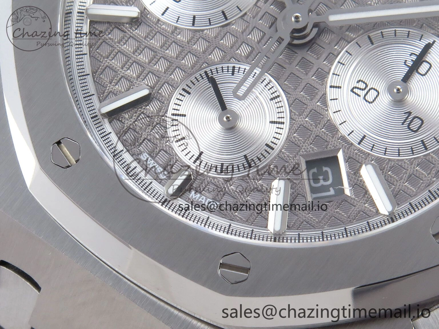 Breathable Royal Oak Chrono 26240ST SS BF Best Edition Gray Dial on SS Bracelet SH 4336
