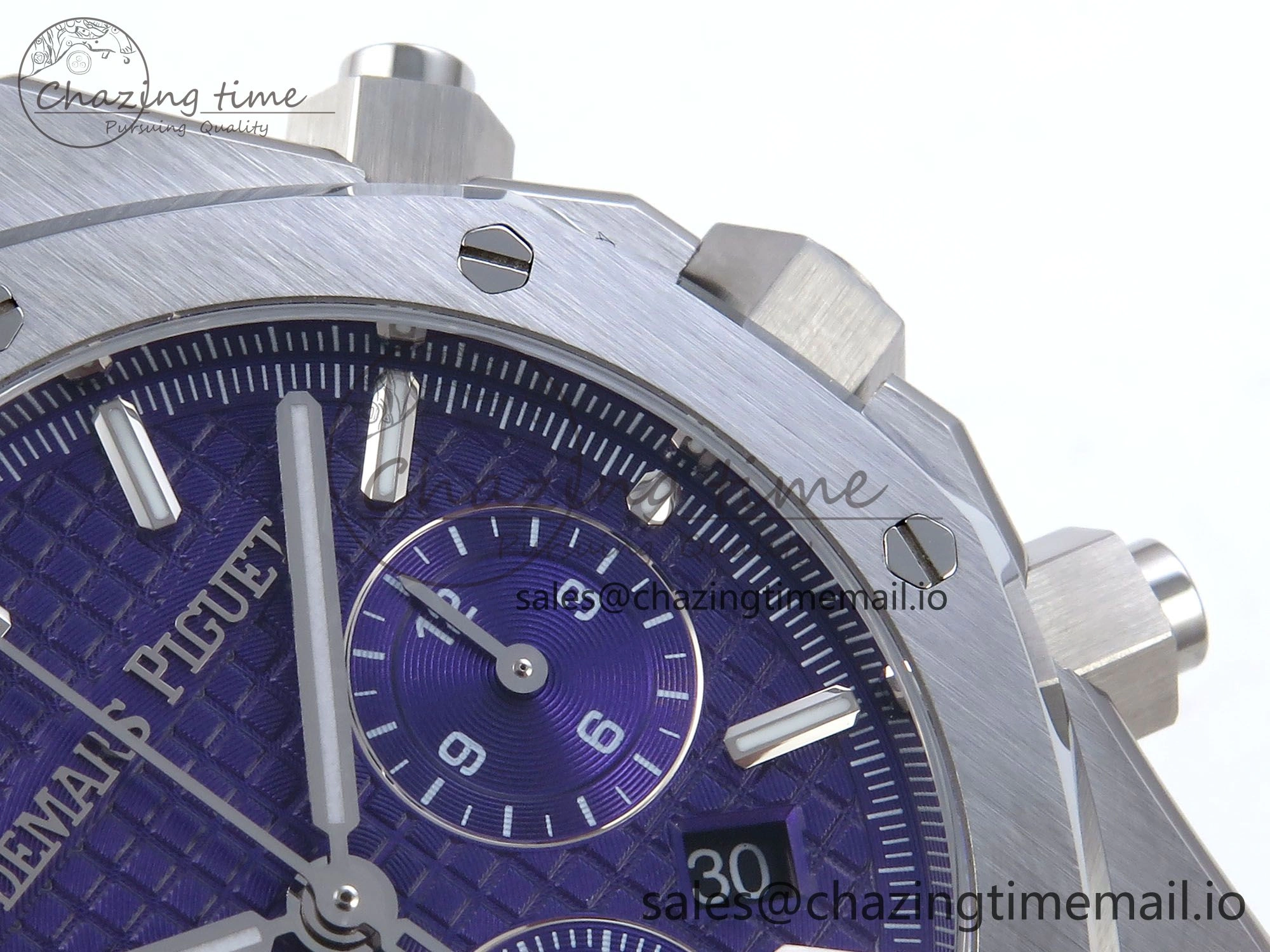 Packable Royal Oak Chrono 26240ST SS BF Best Edition Purple Dial on SS Bracelet SH 4330
