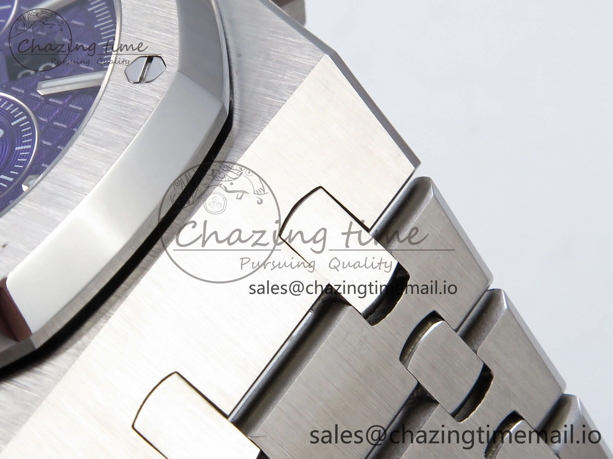 Packable Royal Oak Chrono 26240ST SS BF Best Edition Purple Dial on SS Bracelet SH 4330