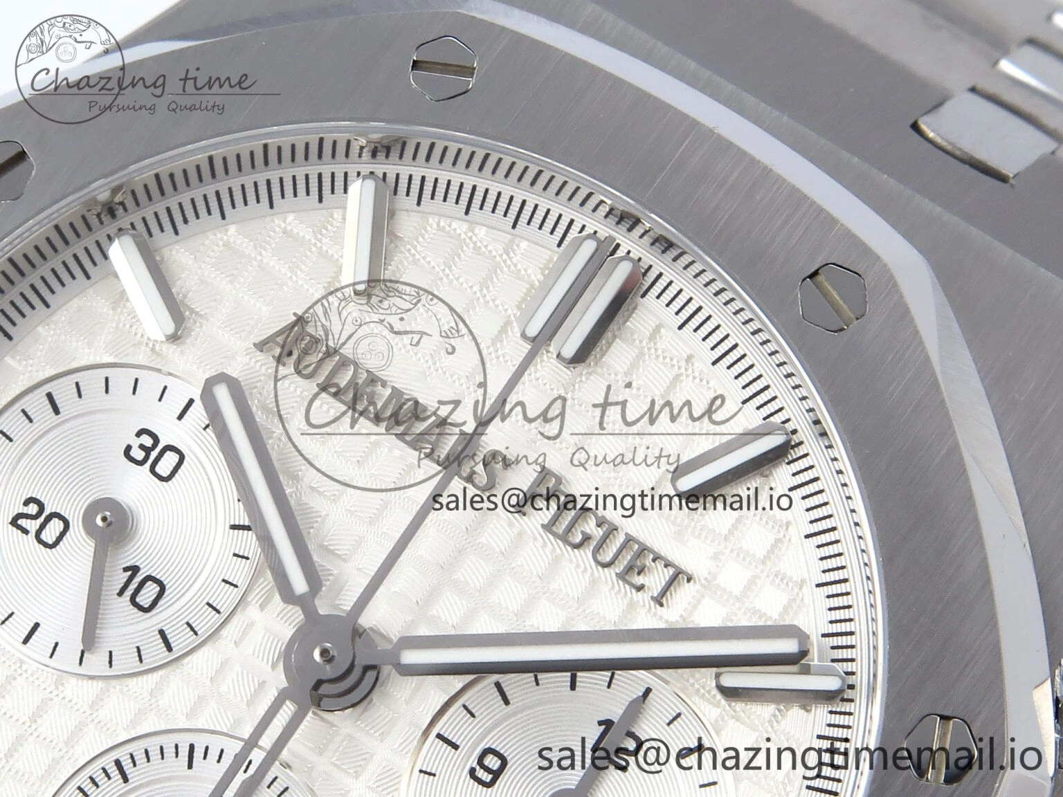 EyeCatching Royal Oak Chrono 26240ST SS BF Best Edition White Dial on SS Bracelet SH 4337