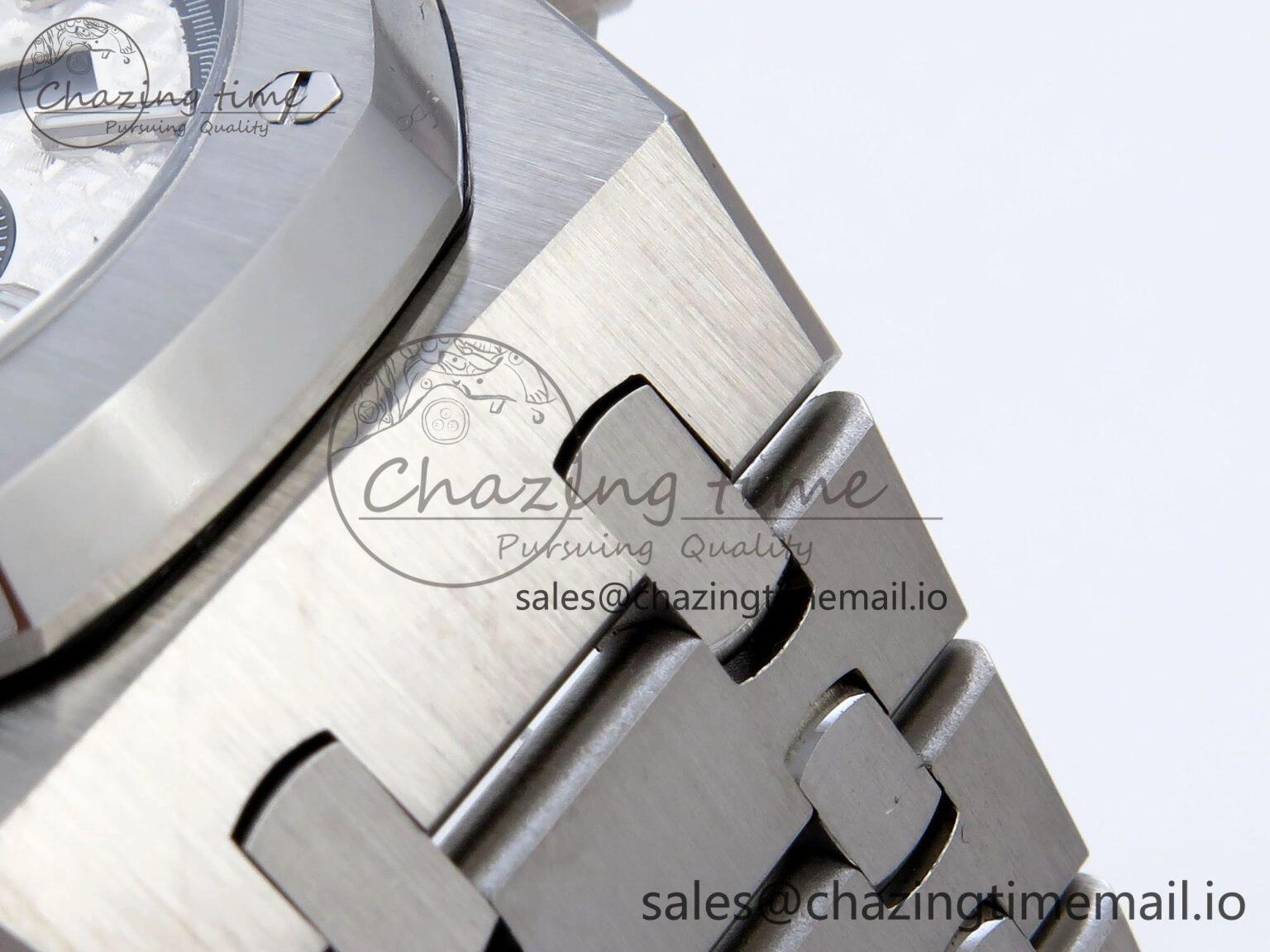 EasyCare Royal Oak Chrono 26240ST SS BF Best Edition White Black Dial on SS Bracelet SH 4333
