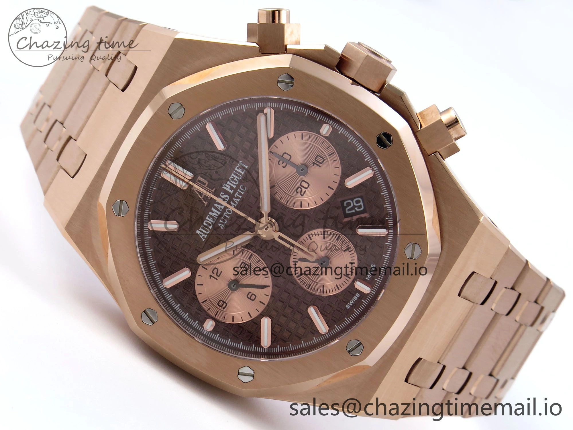 Royal Oak Chrono 26331 RG BF Best Edition Brown RG Dial on RG Bracelet SH Classic 4329