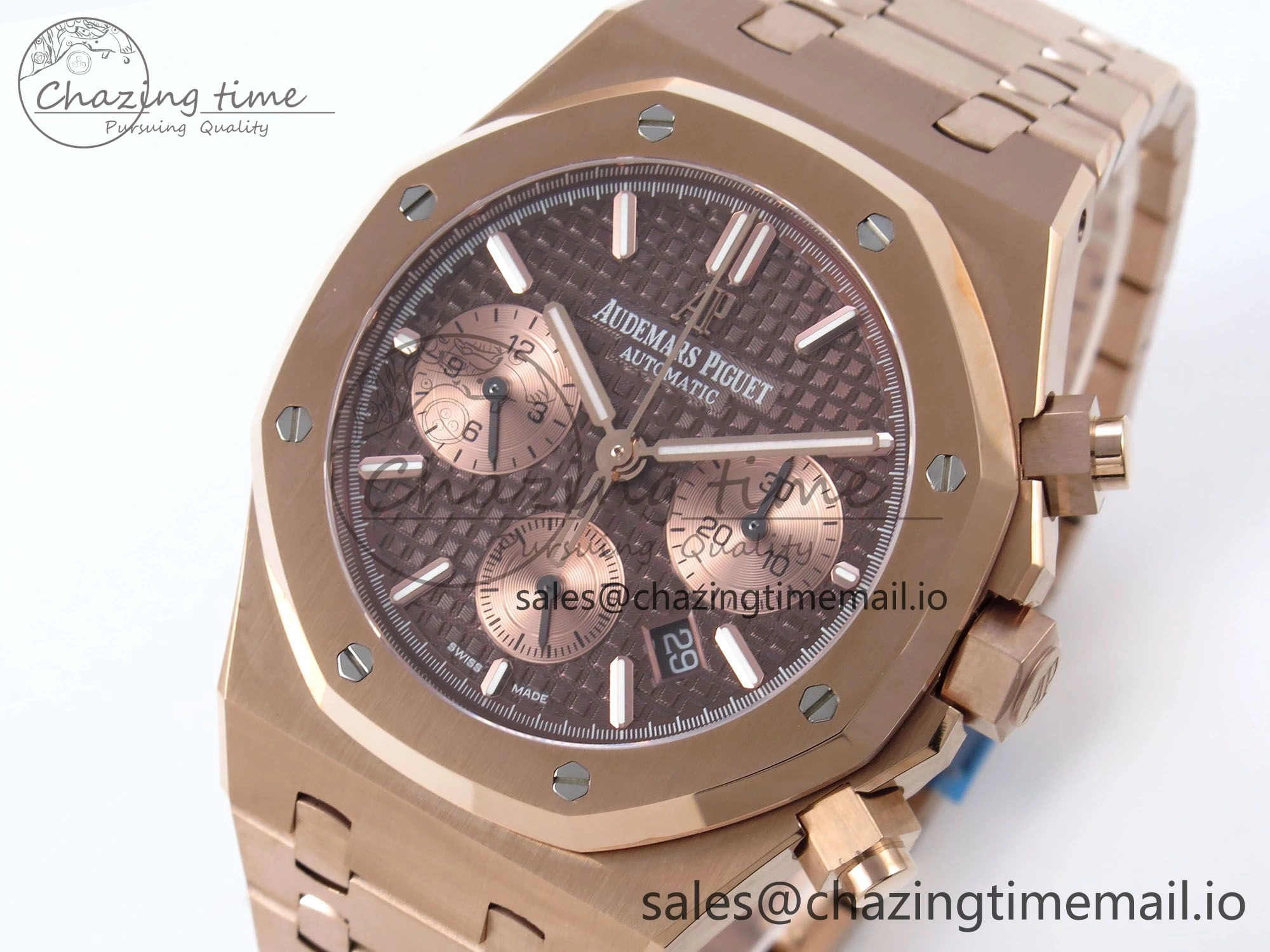 Royal Oak Chrono 26331 RG BF Best Edition Brown RG Dial on RG Bracelet SH Classic 4329