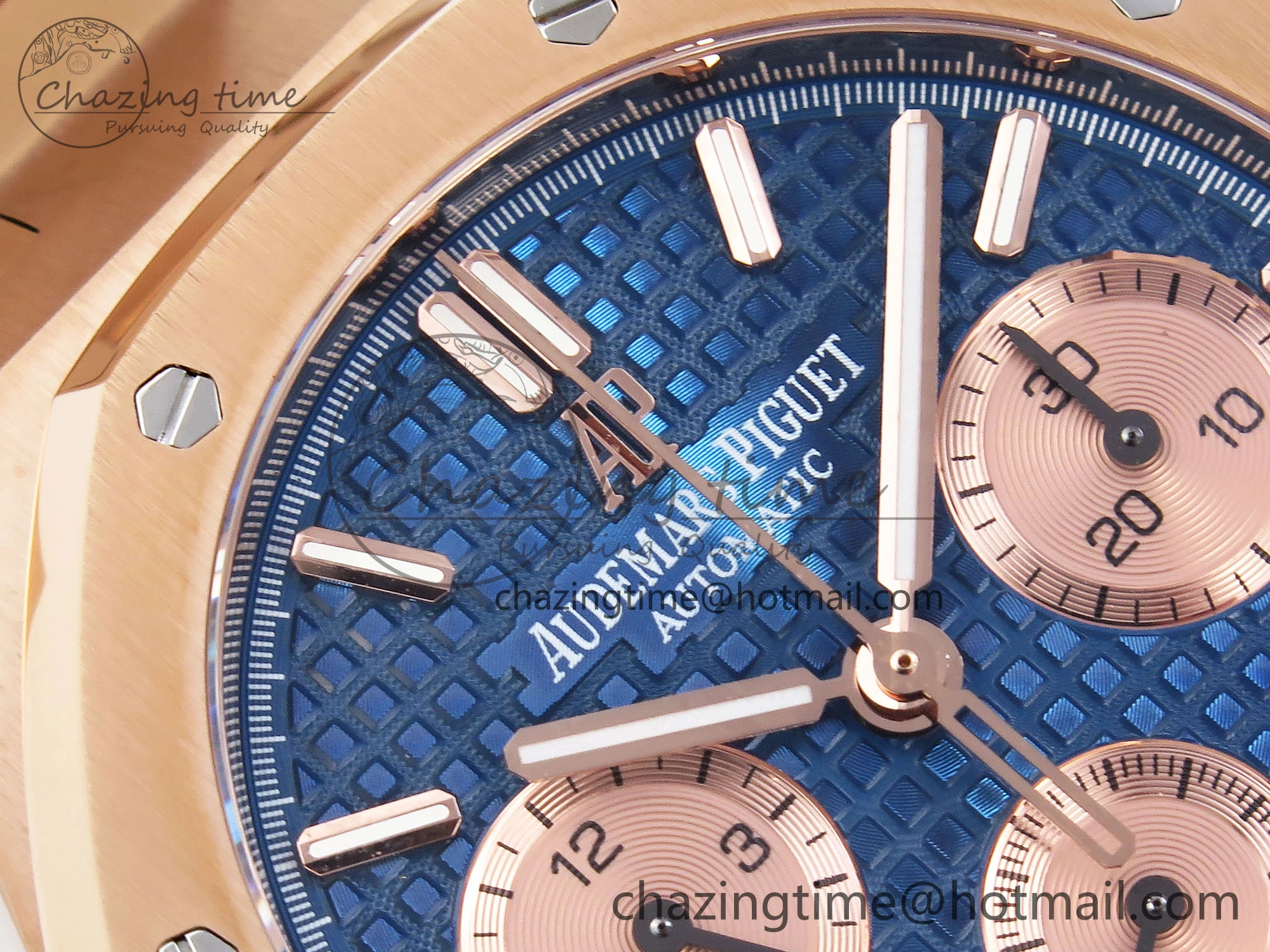 Unique Royal Oak Chrono 26331ST RG IPF 1:1 Best Edition Blue Dial on RG Bracelet A 4553