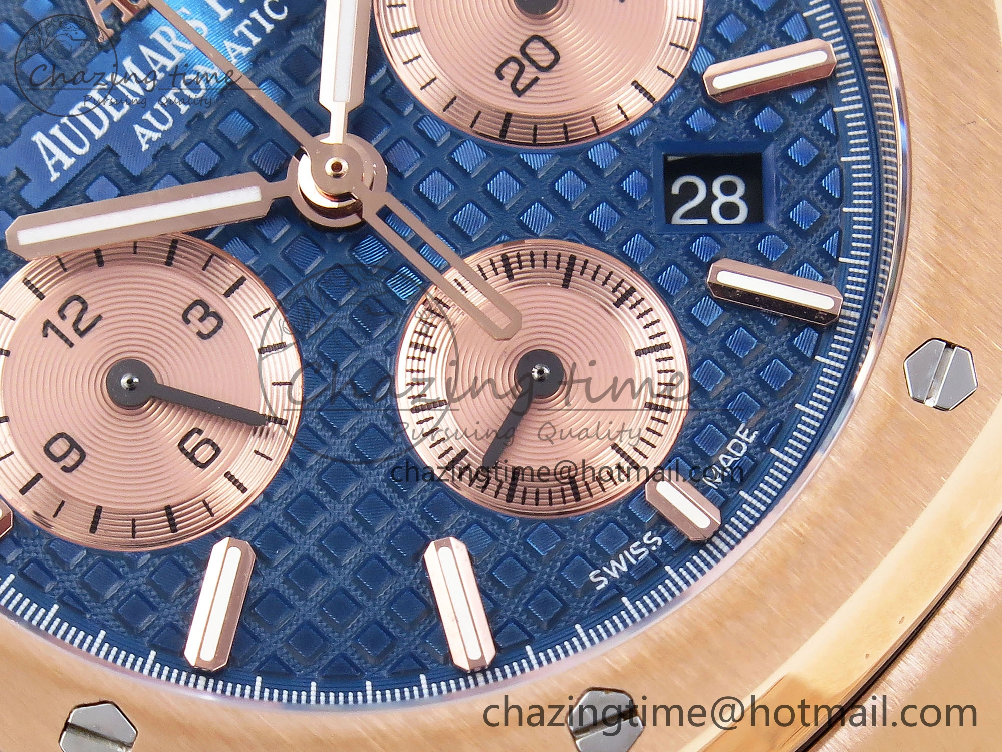 Unique Royal Oak Chrono 26331ST RG IPF 1:1 Best Edition Blue Dial on RG Bracelet A 4553